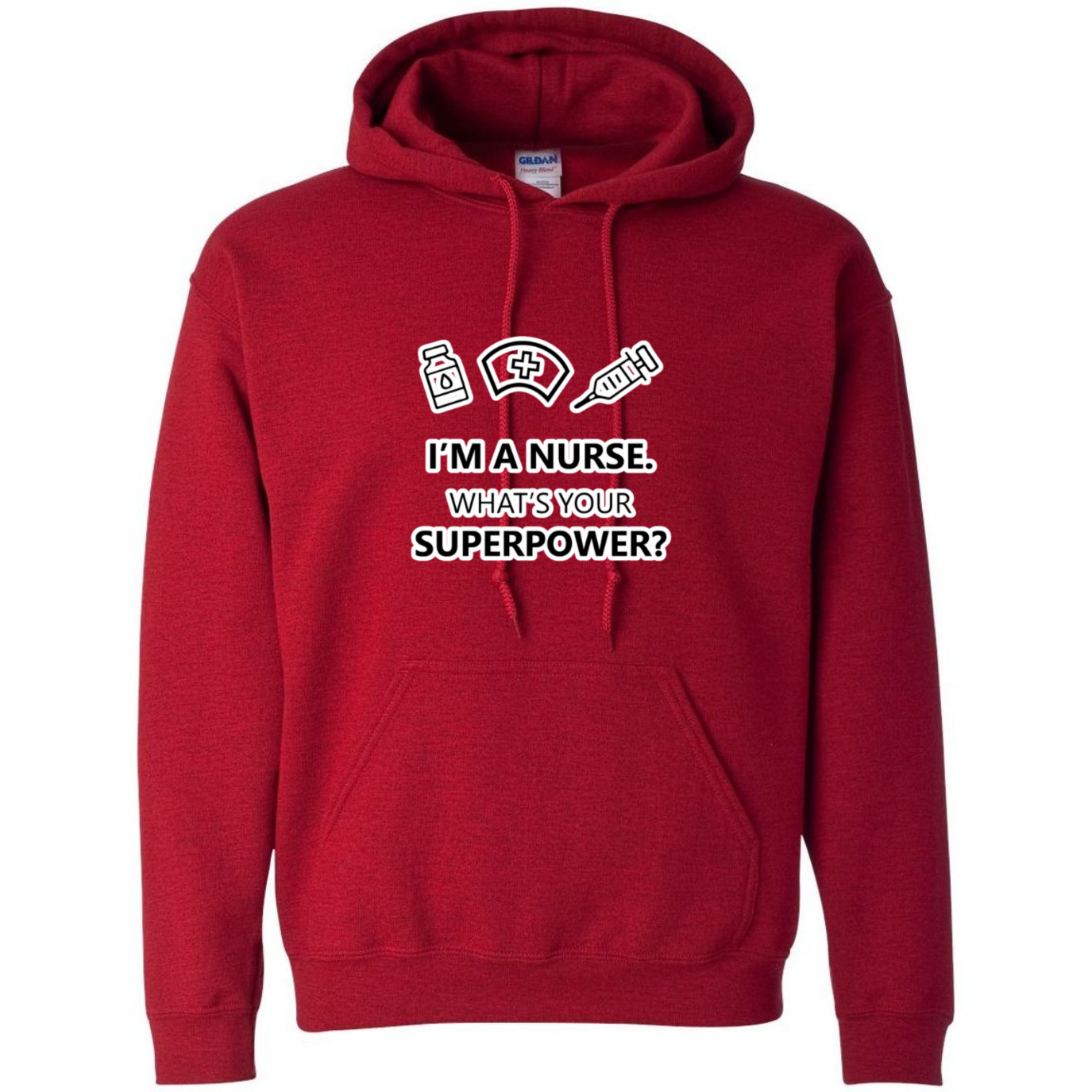 Nurse Superpower Hooded Sweatshirt