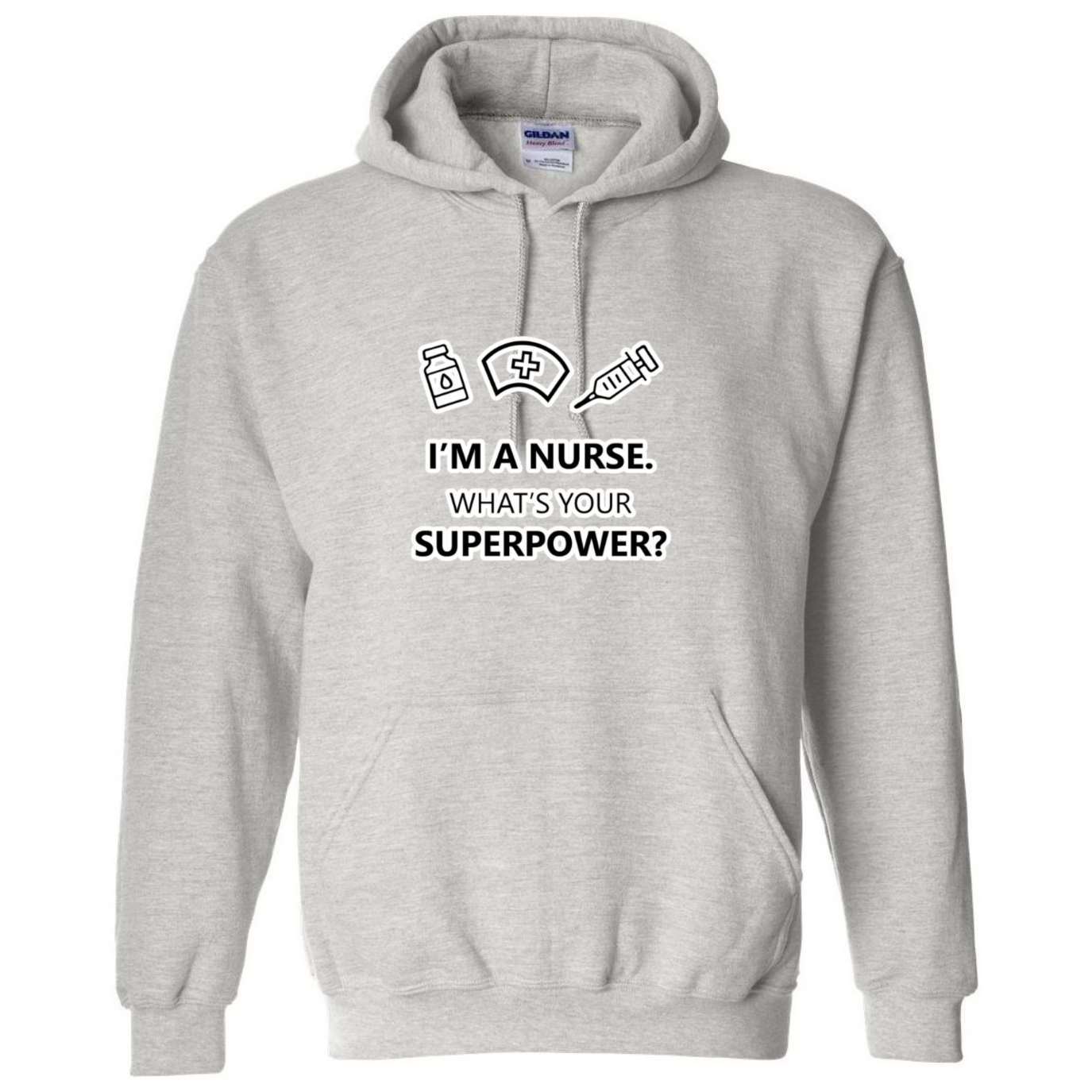 Nurse Superpower Hooded Sweatshirt