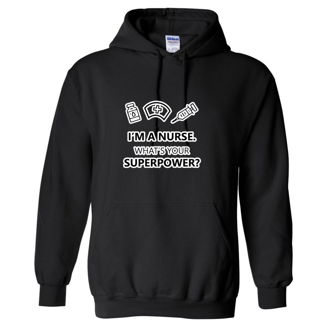 Nurse Superpower Hooded Sweatshirt