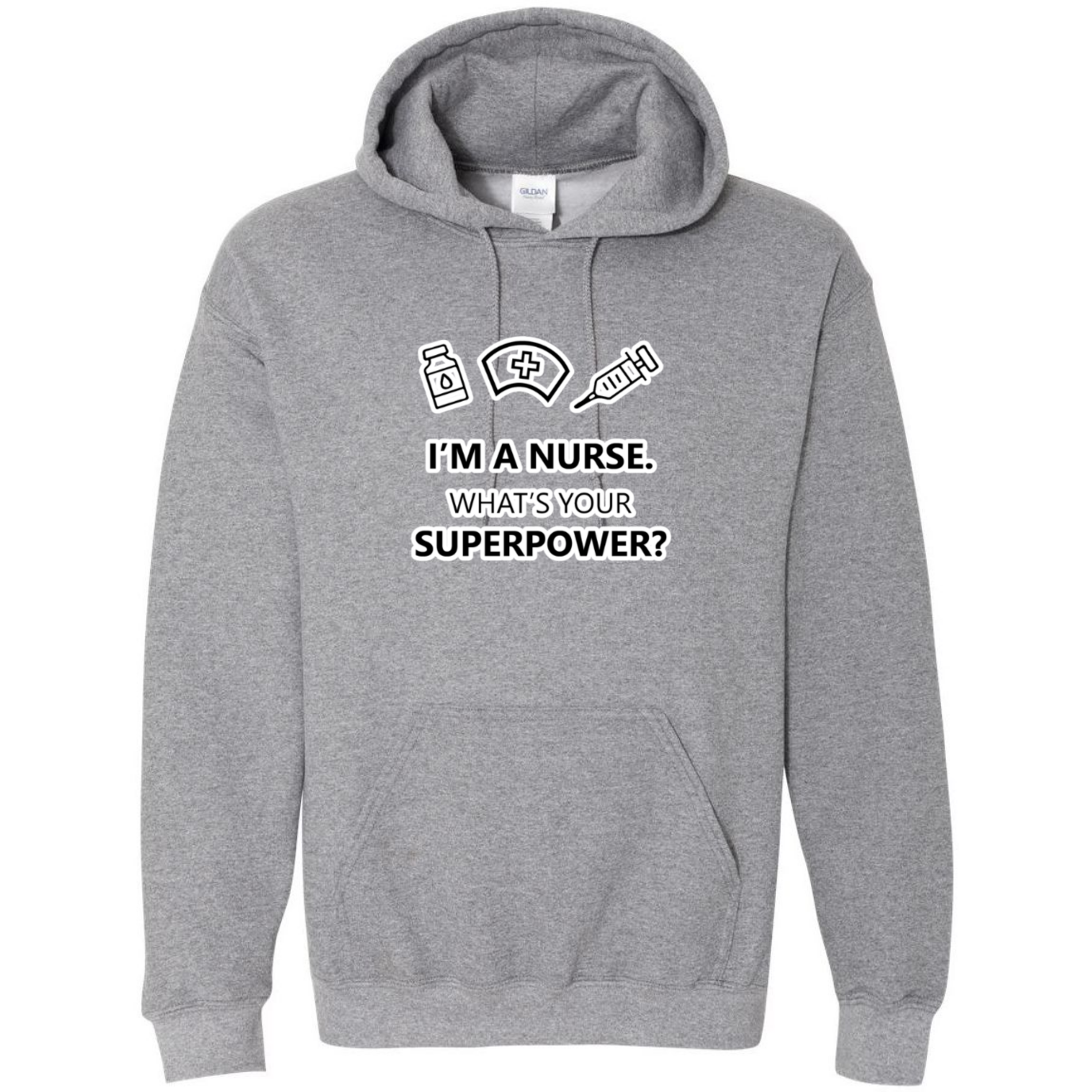Nurse Superpower Hooded Sweatshirt