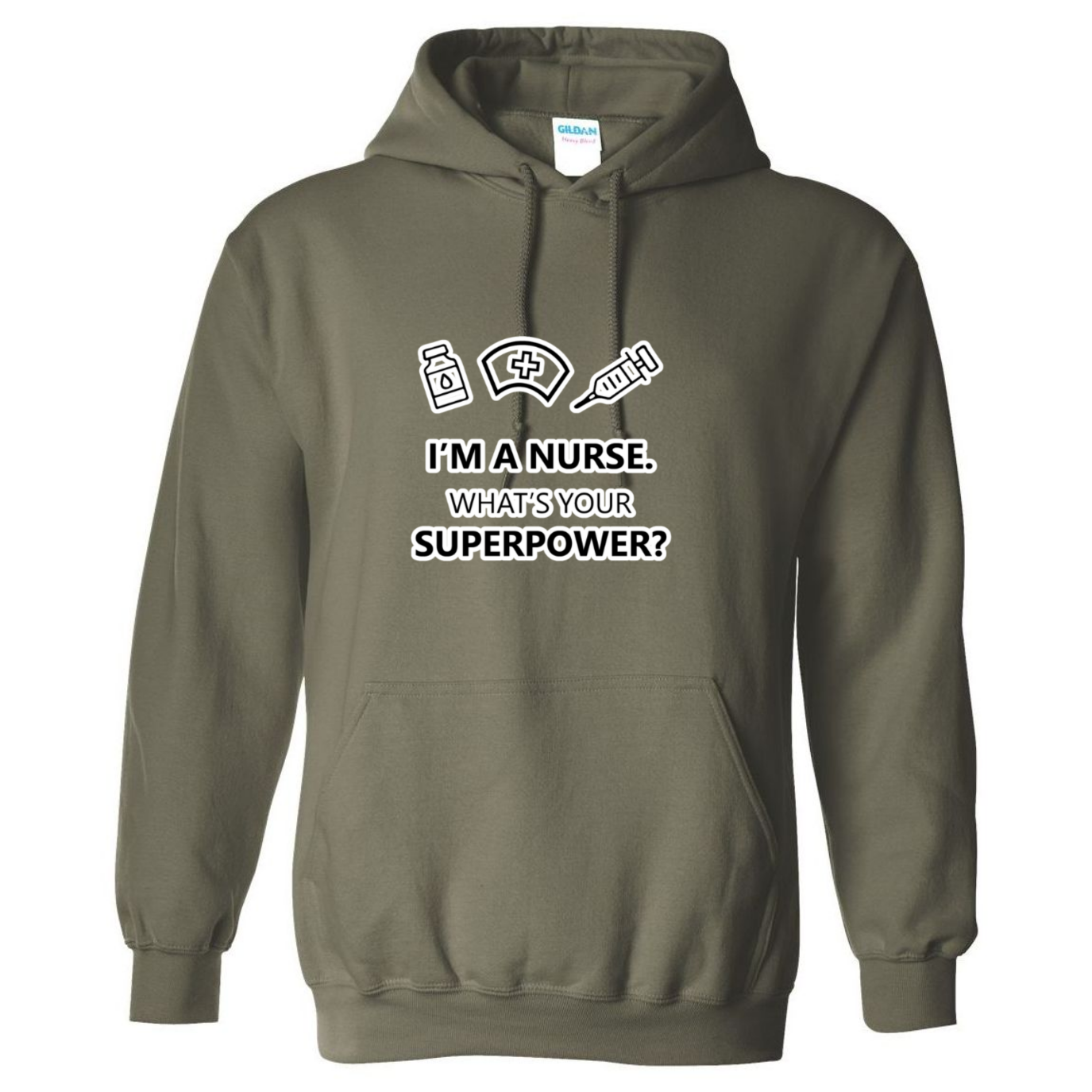 Nurse Superpower Hooded Sweatshirt