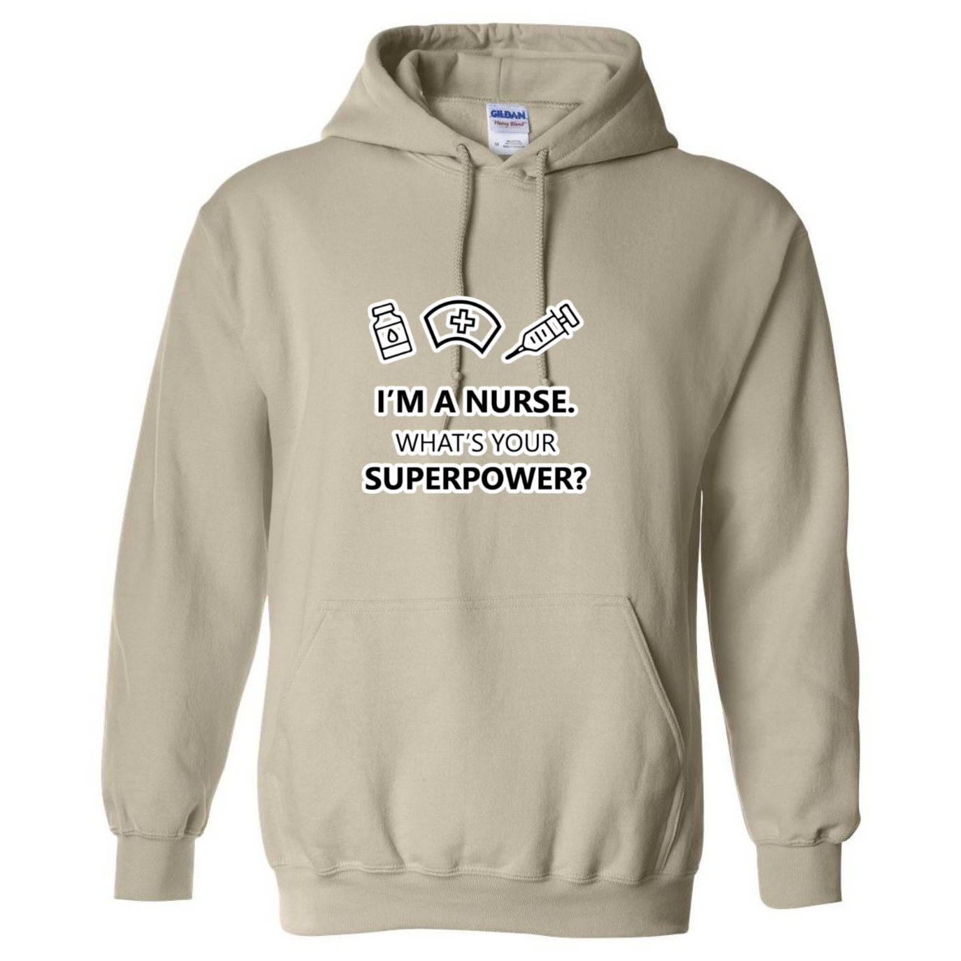 Nurse Superpower Hooded Sweatshirt