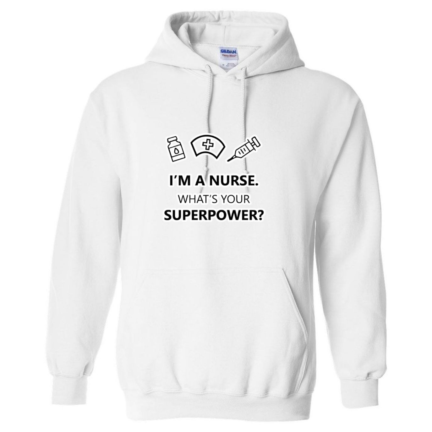 Nurse Superpower Hooded Sweatshirt