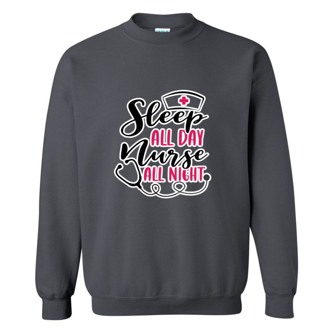 Nurse All Night Crewneck Sweatshirt
