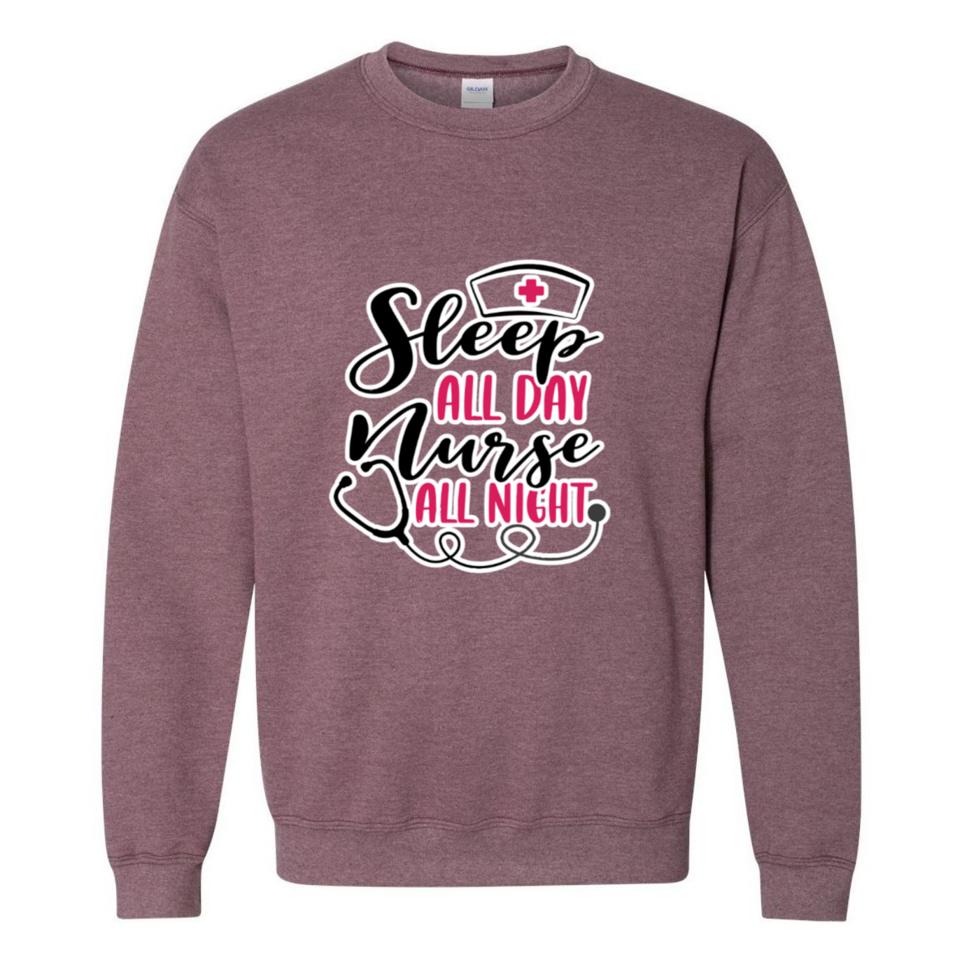 Nurse All Night Crewneck Sweatshirt
