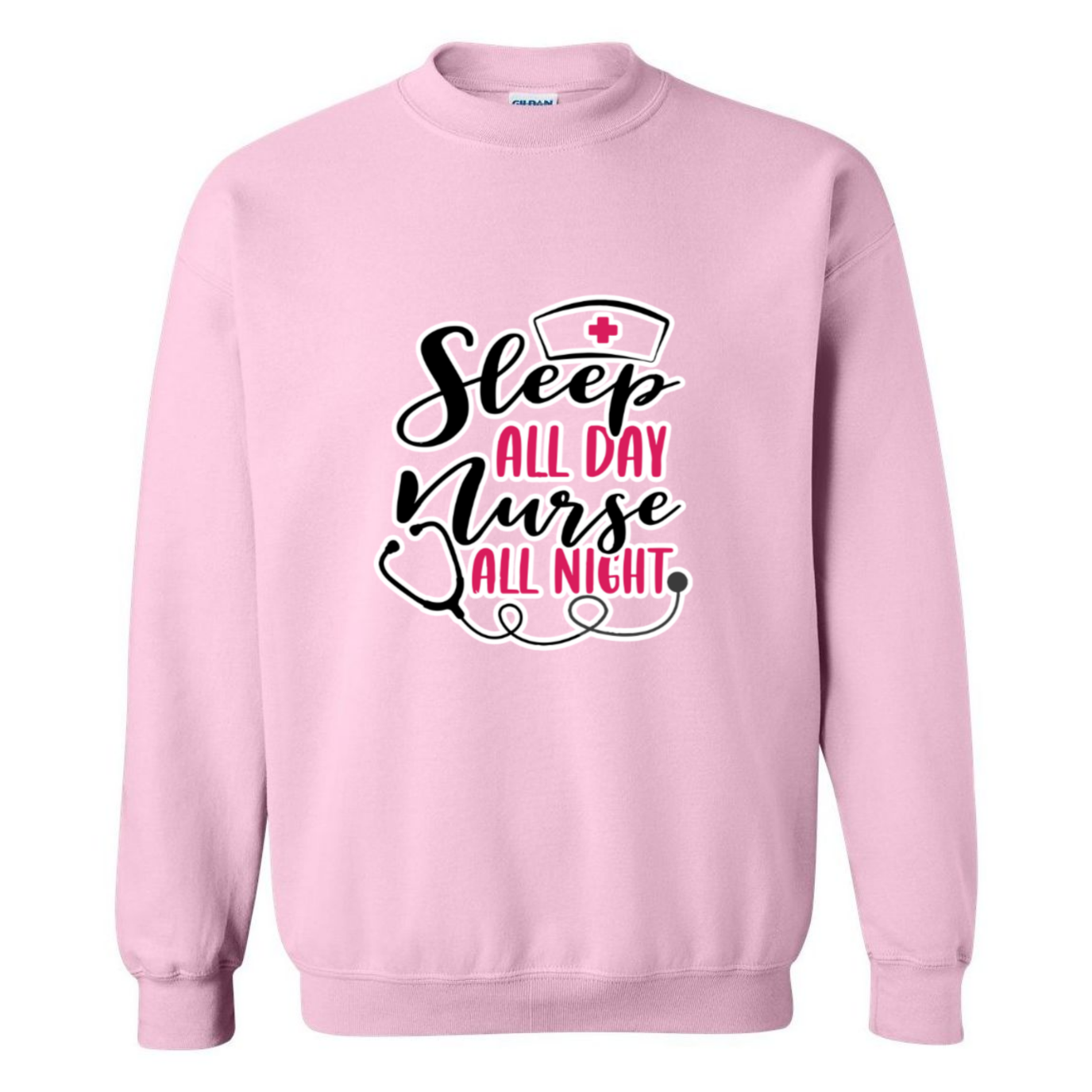 Nurse All Night Crewneck Sweatshirt