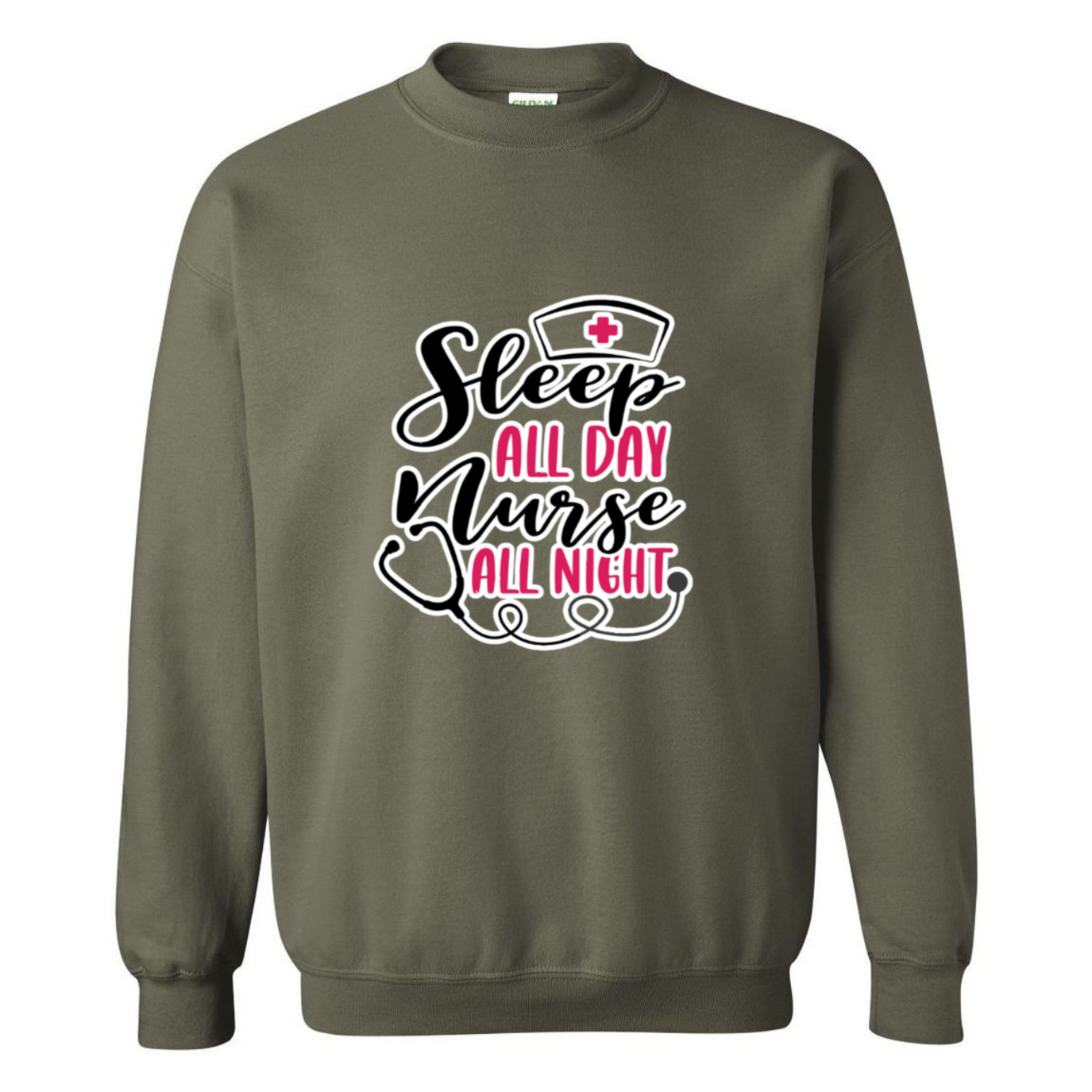 Nurse All Night Crewneck Sweatshirt
