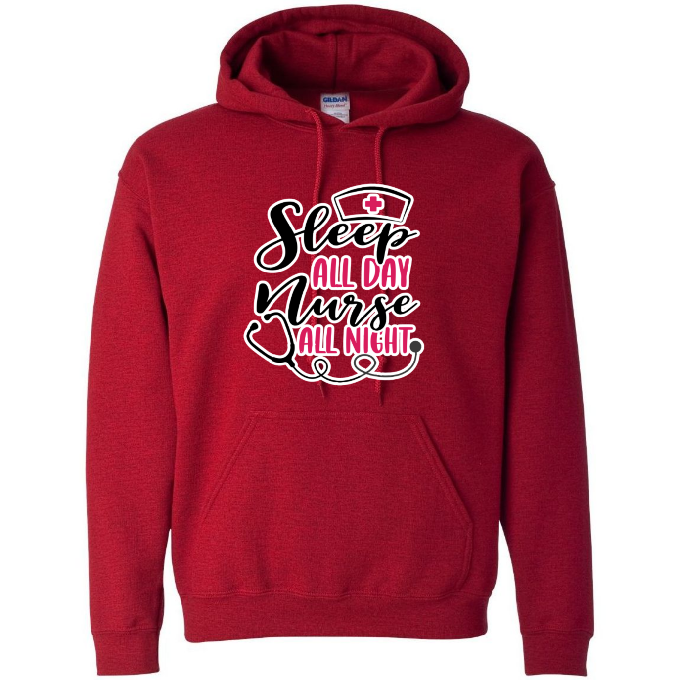 Nurse All Night Hooded Sweatshirt