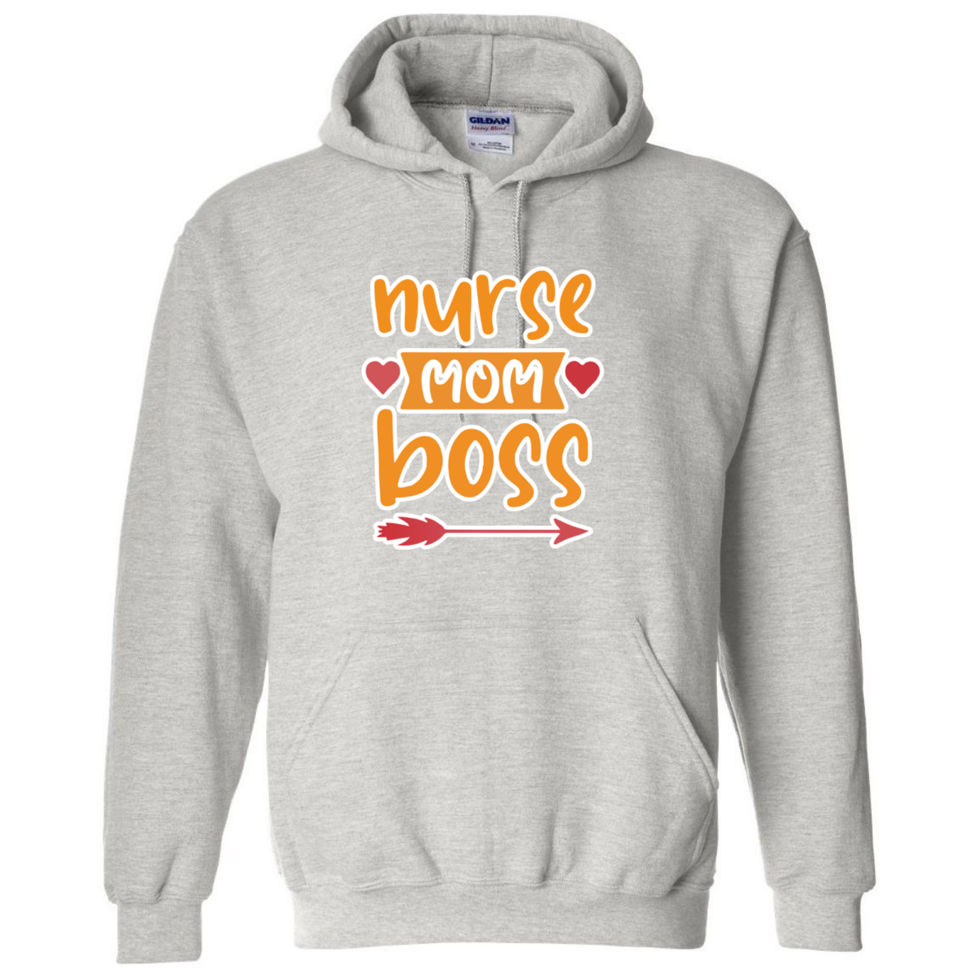 Nurse, Mom, Boss Hooded Sweatshirt