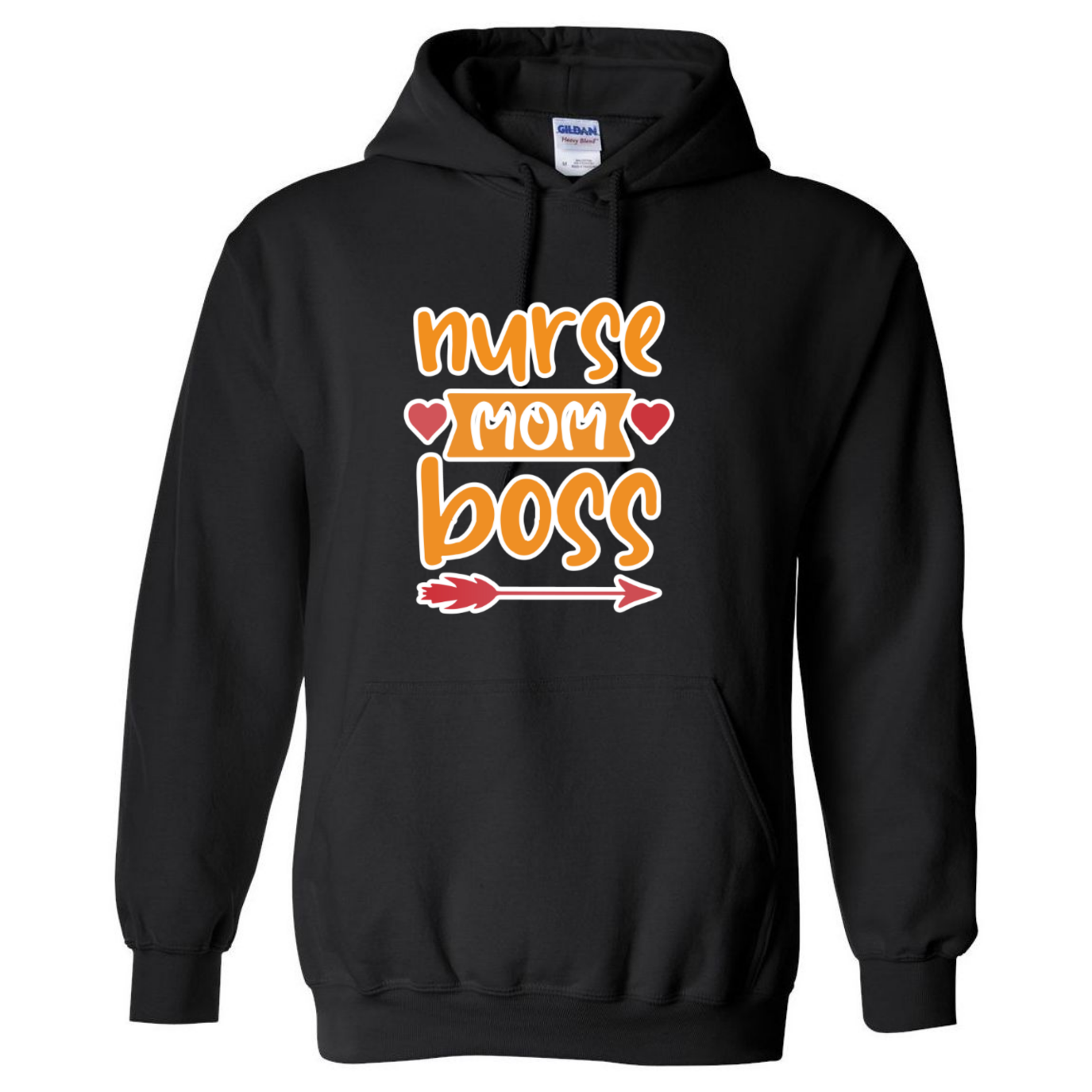 Nurse, Mom, Boss Hooded Sweatshirt