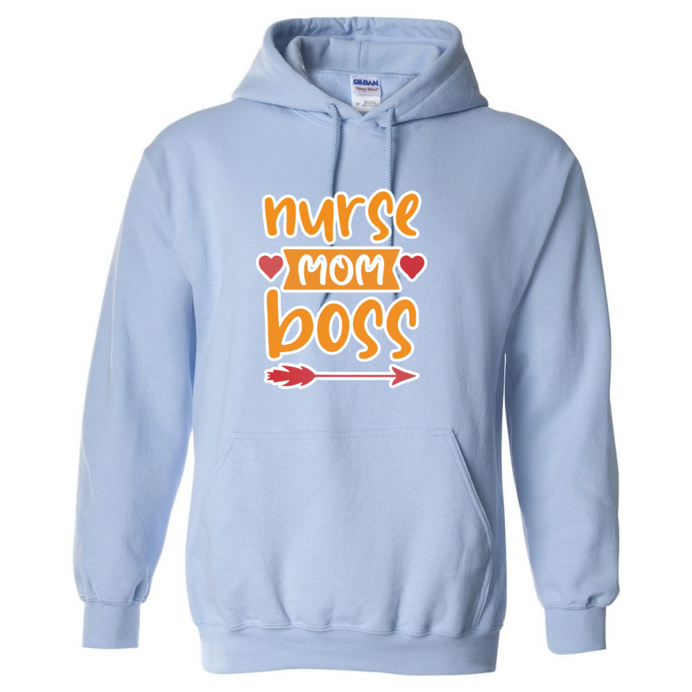 Nurse, Mom, Boss Hooded Sweatshirt