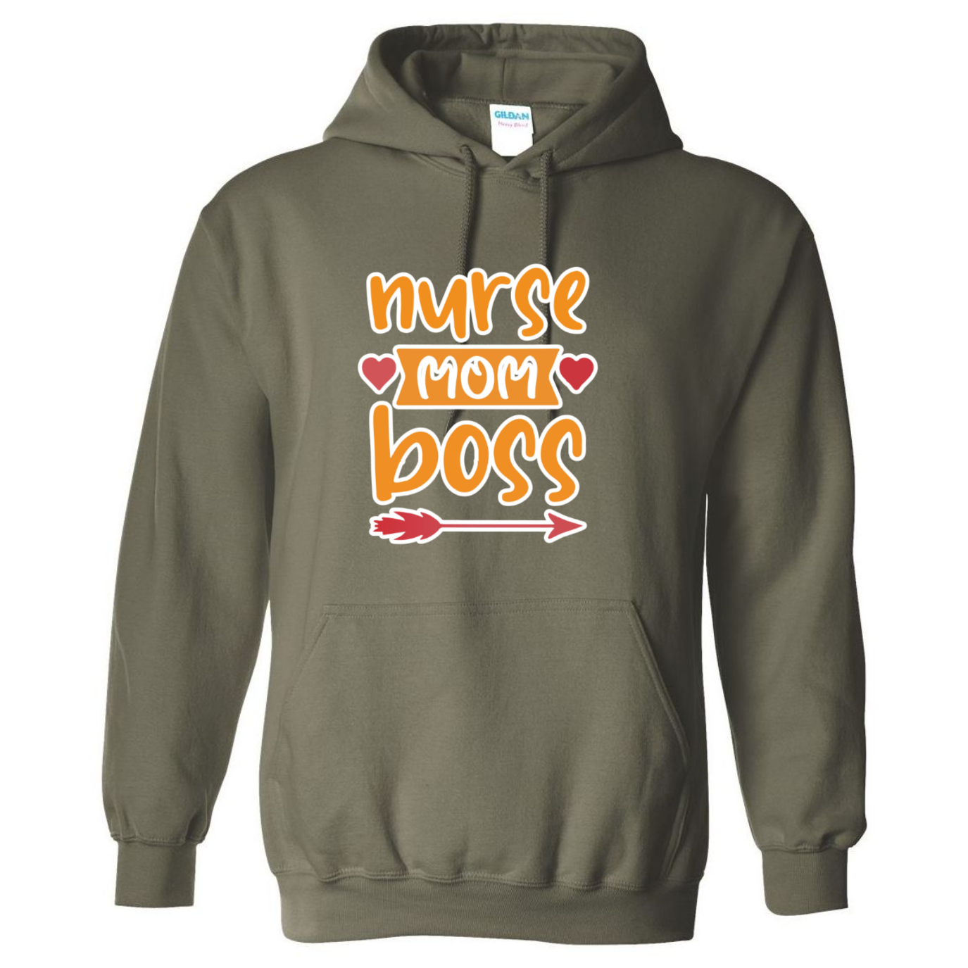 Nurse, Mom, Boss Hooded Sweatshirt