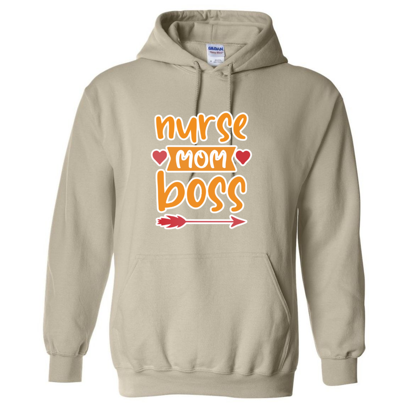 Nurse, Mom, Boss Hooded Sweatshirt