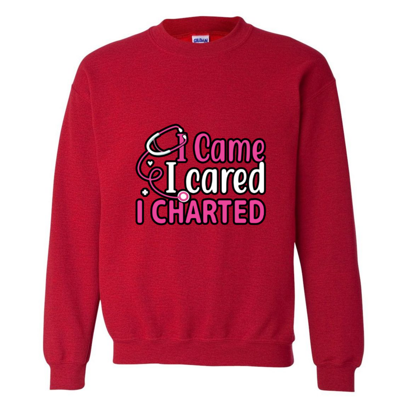 Came, Cared, Charted Crewneck Sweatshirt