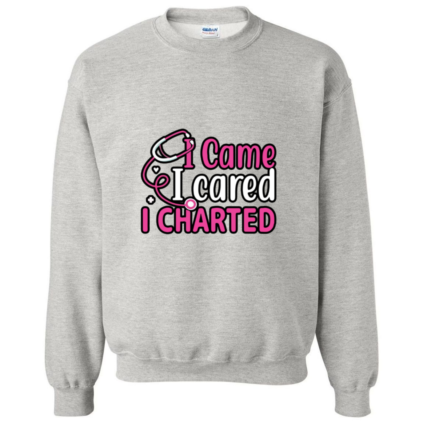 Came, Cared, Charted Crewneck Sweatshirt