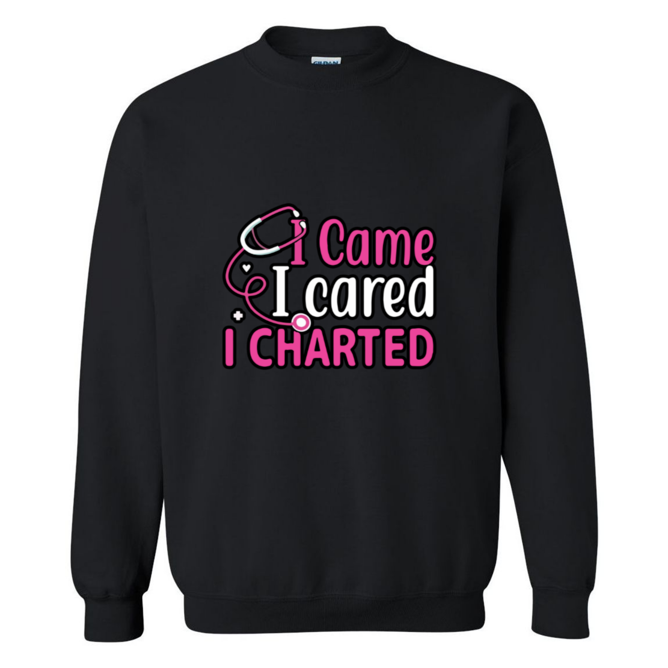 Came, Cared, Charted Crewneck Sweatshirt