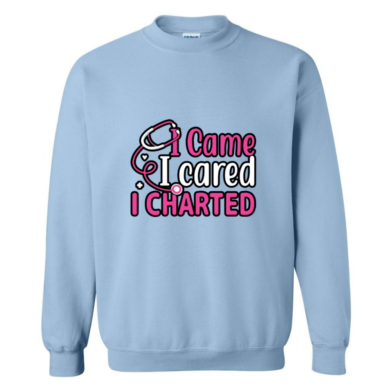 Came, Cared, Charted Crewneck Sweatshirt