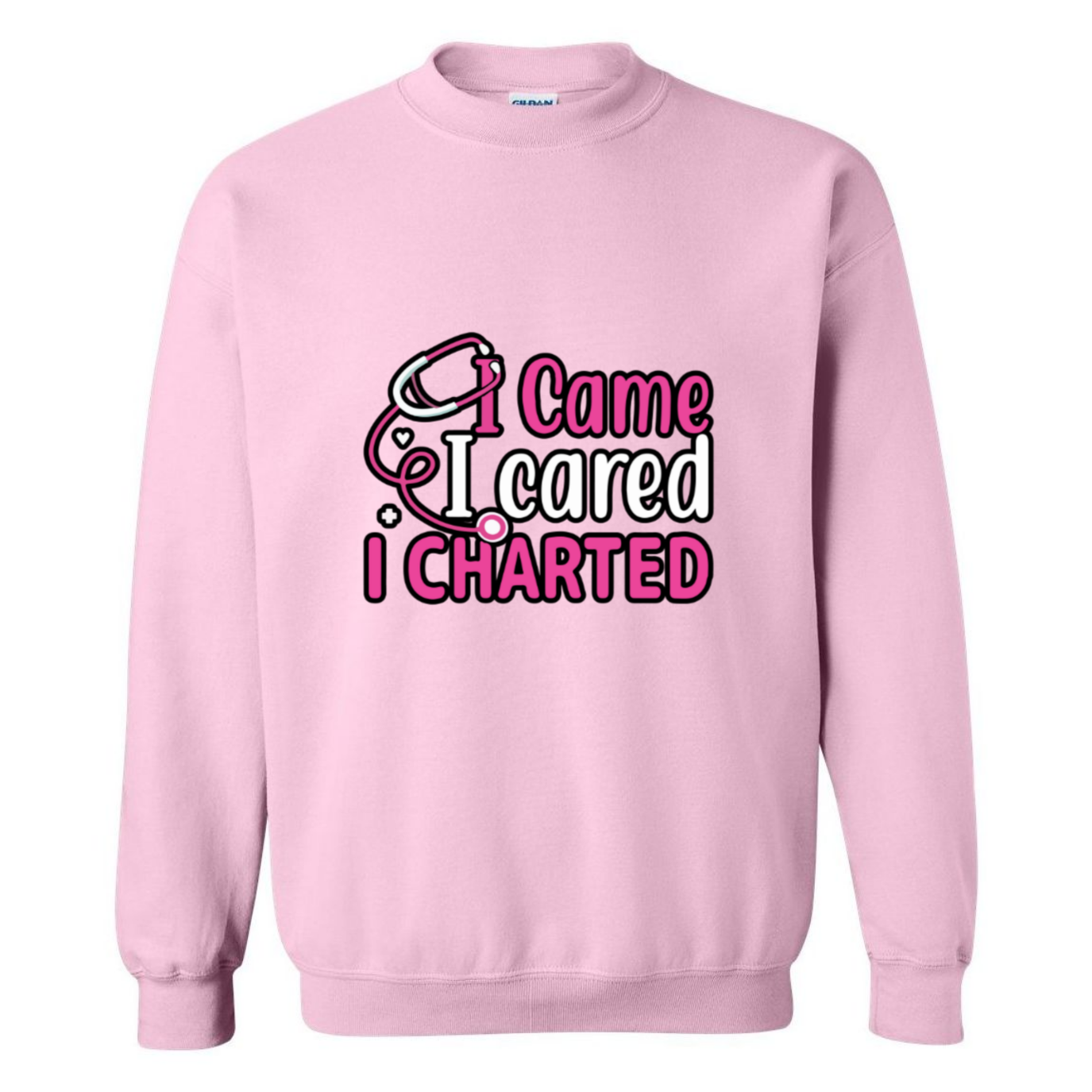 Came, Cared, Charted Crewneck Sweatshirt