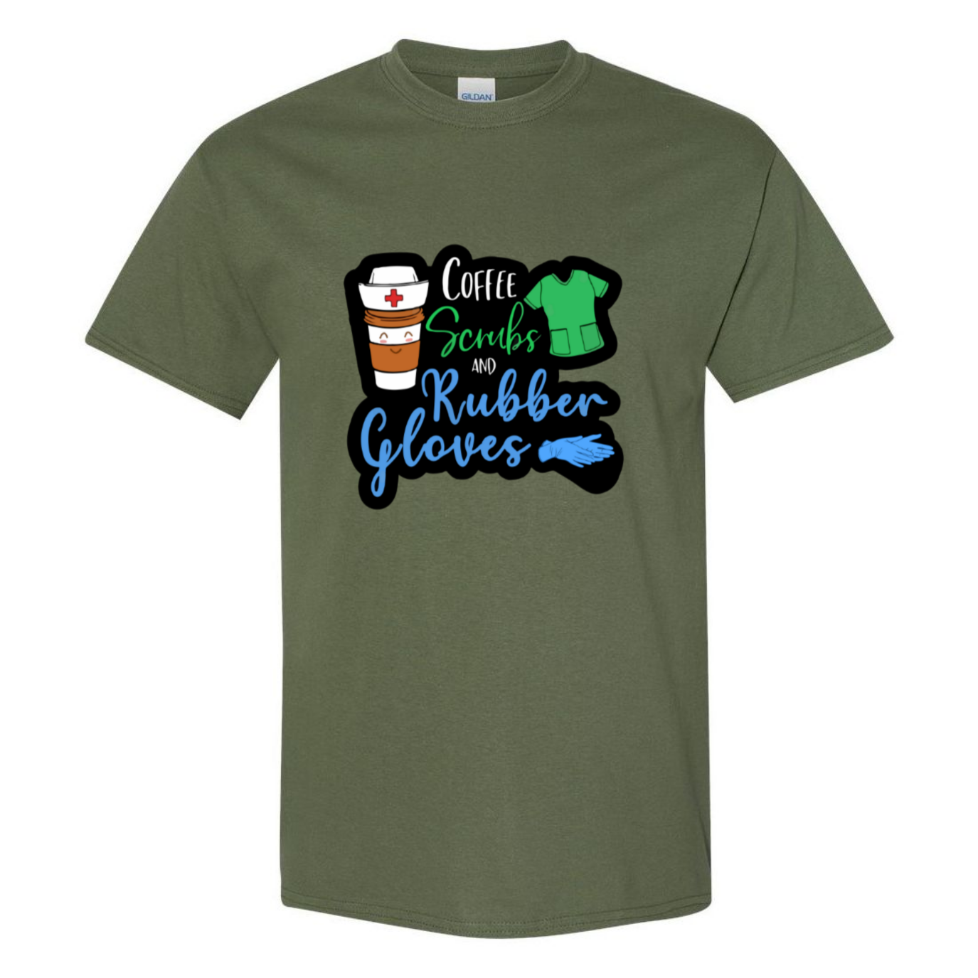 Coffee, Scrubs, Rubber Gloves T-Shirt
