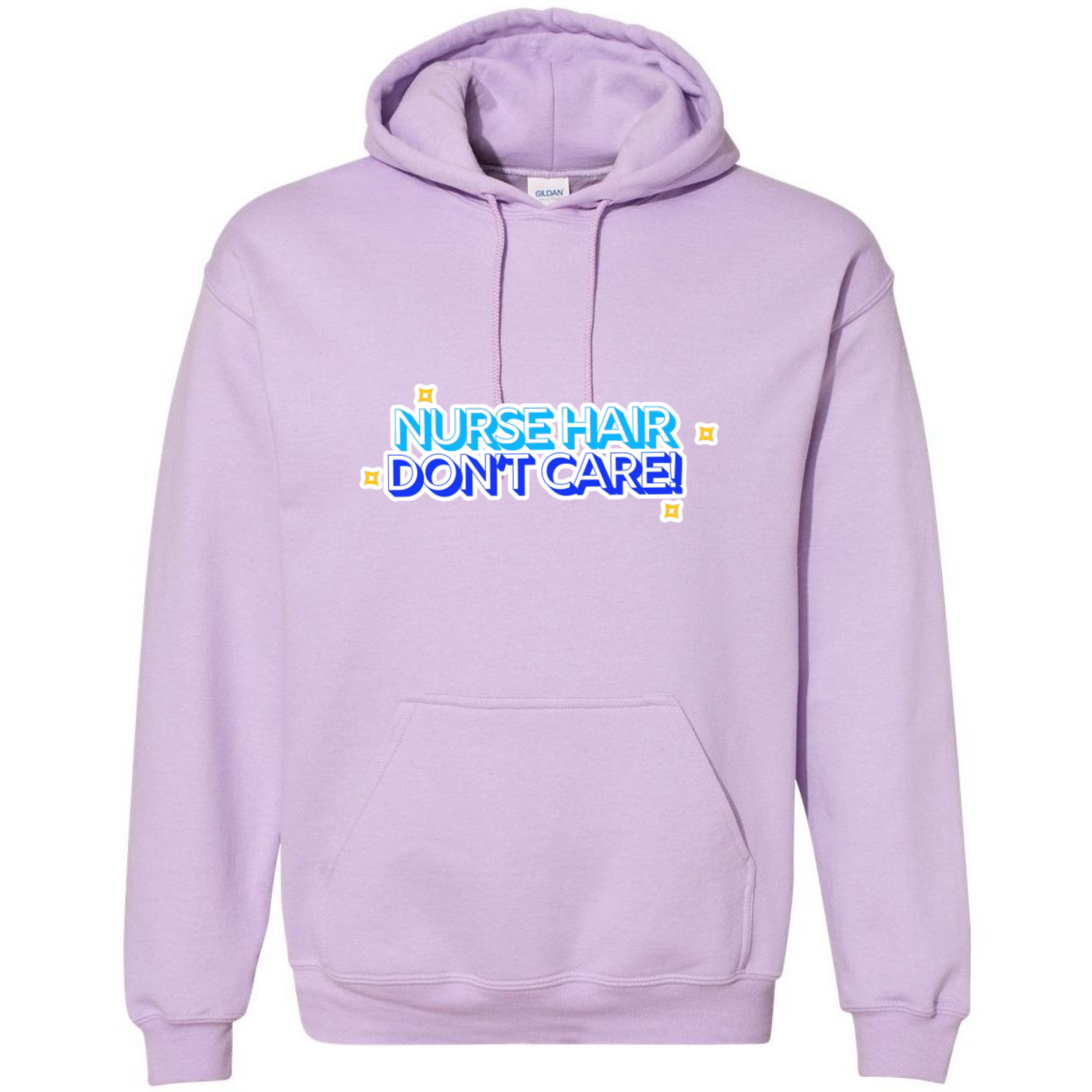 Nurse Hair Don't Care Hooded Sweatshirt