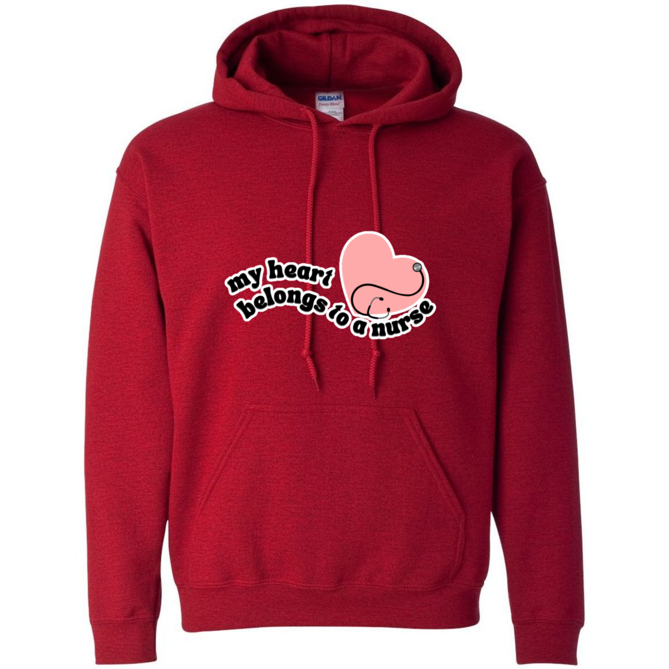 Heart Belongs To A Nurse Hooded Sweatshirt