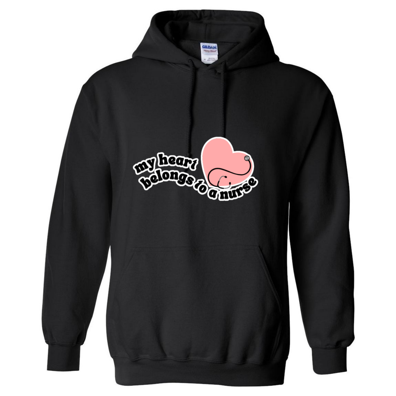 Heart Belongs To A Nurse Hooded Sweatshirt