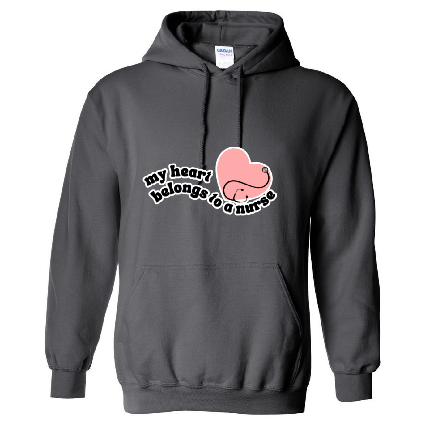 Heart Belongs To A Nurse Hooded Sweatshirt