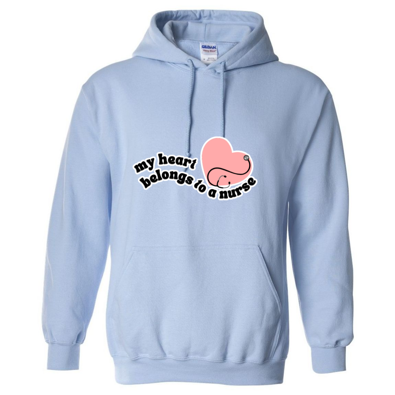 Heart Belongs To A Nurse Hooded Sweatshirt