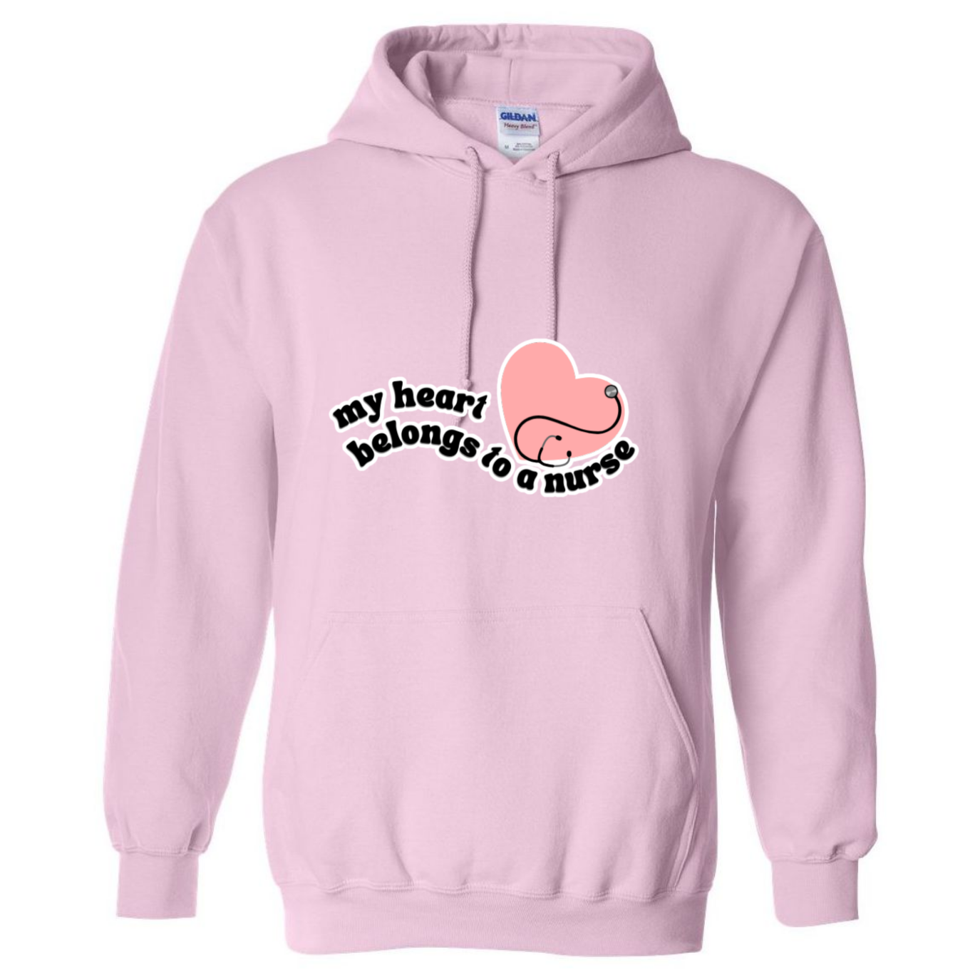 Heart Belongs To A Nurse Hooded Sweatshirt