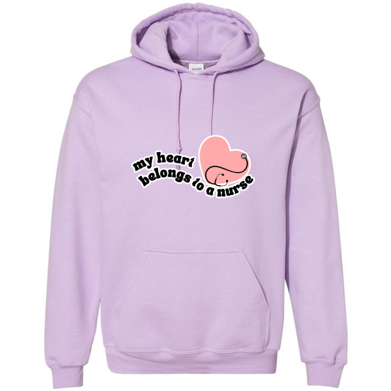 Heart Belongs To A Nurse Hooded Sweatshirt