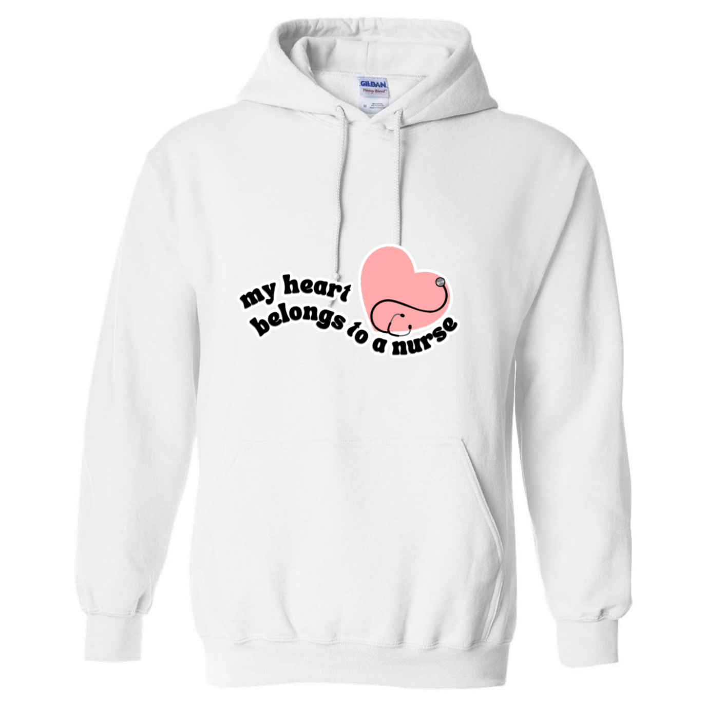 Heart Belongs To A Nurse Hooded Sweatshirt