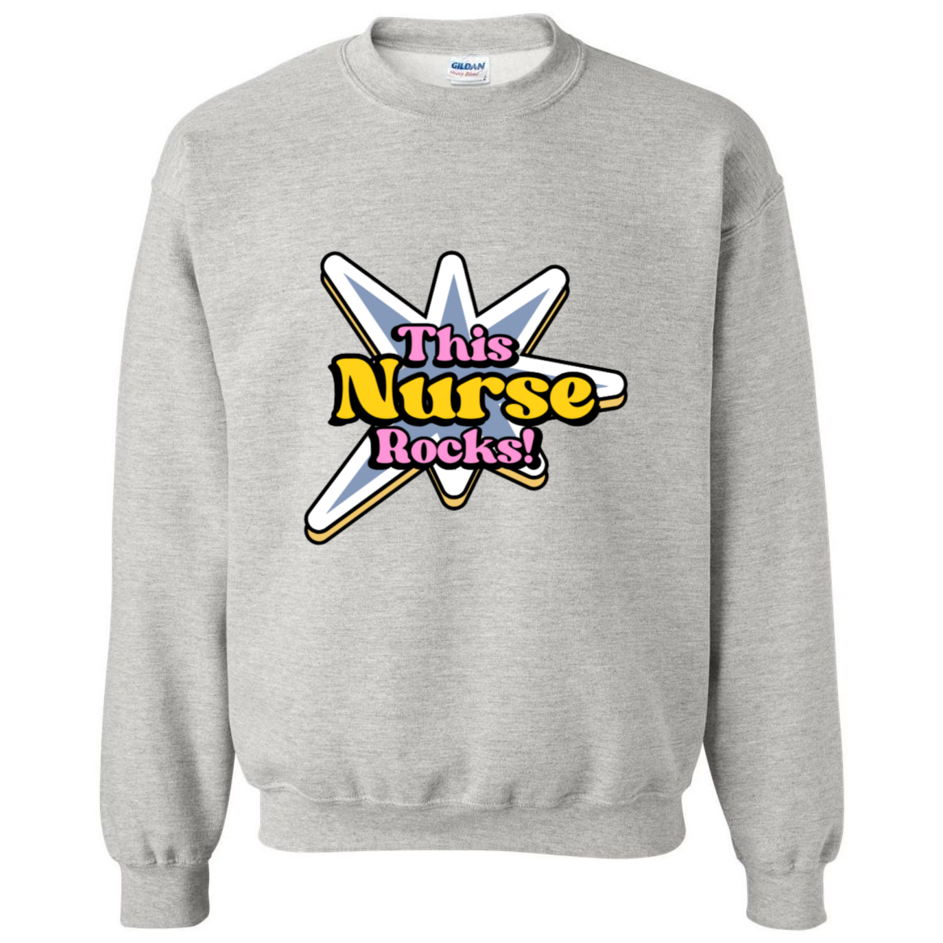 This Nurse Rocks Crewneck Sweatshirt