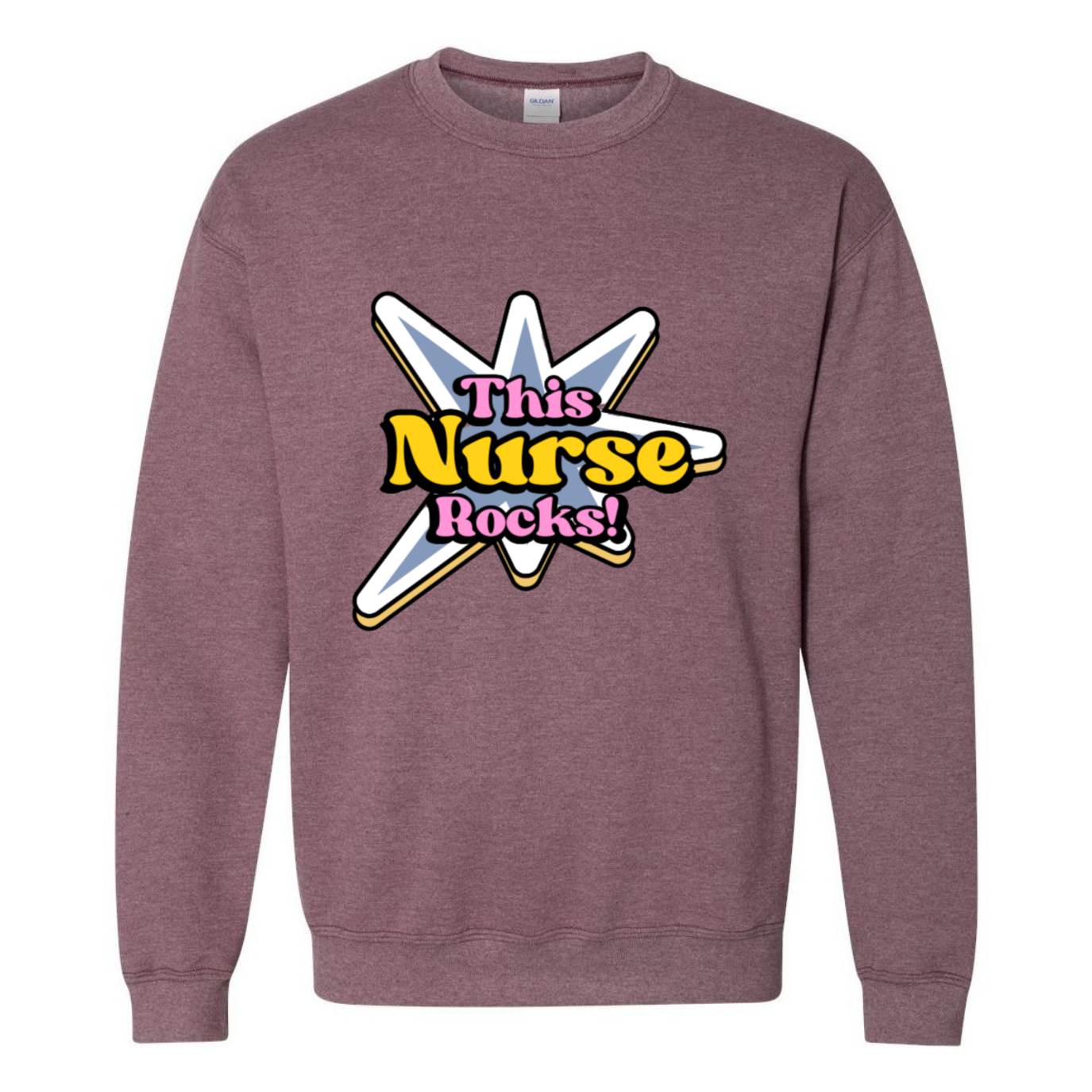 This Nurse Rocks Crewneck Sweatshirt