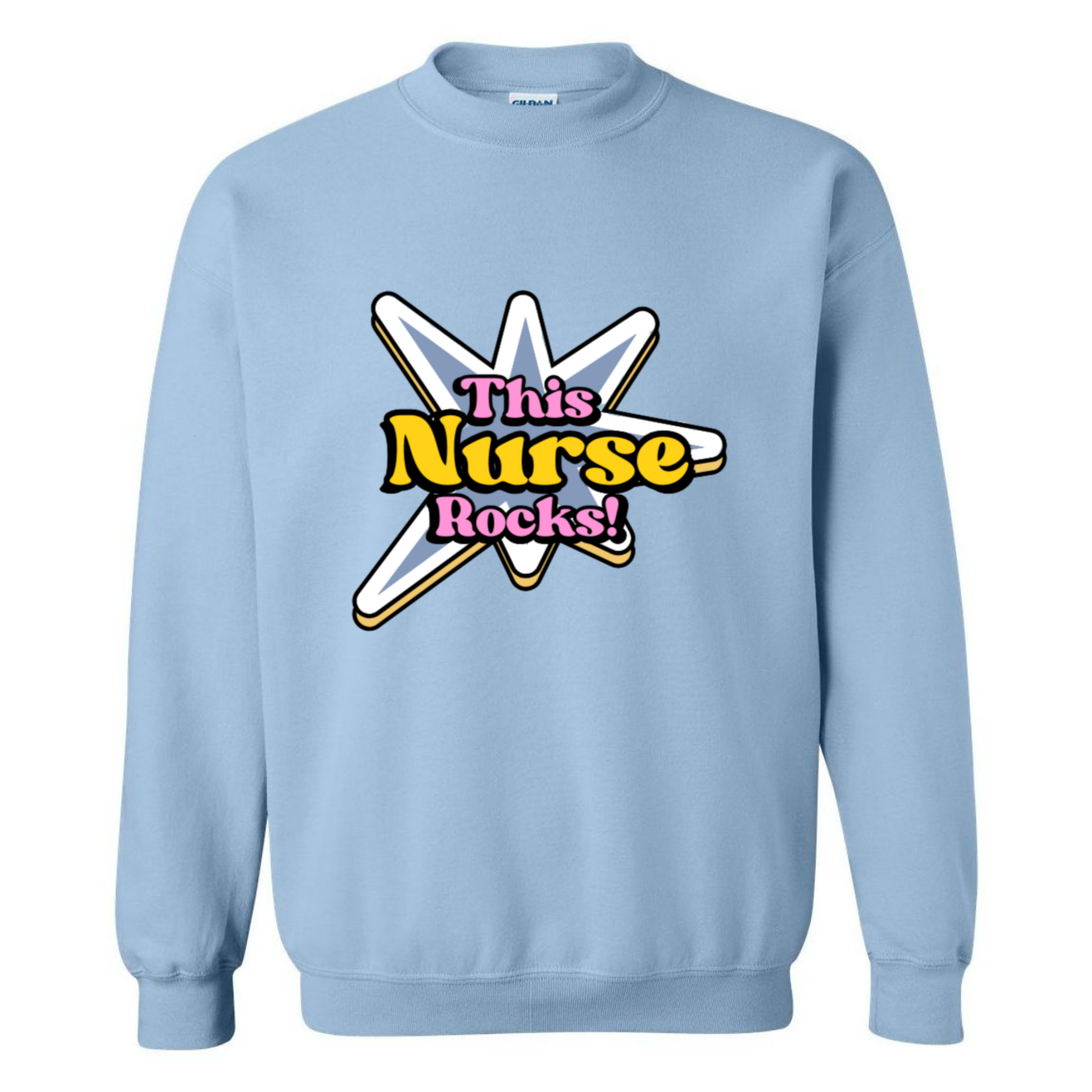 This Nurse Rocks Crewneck Sweatshirt