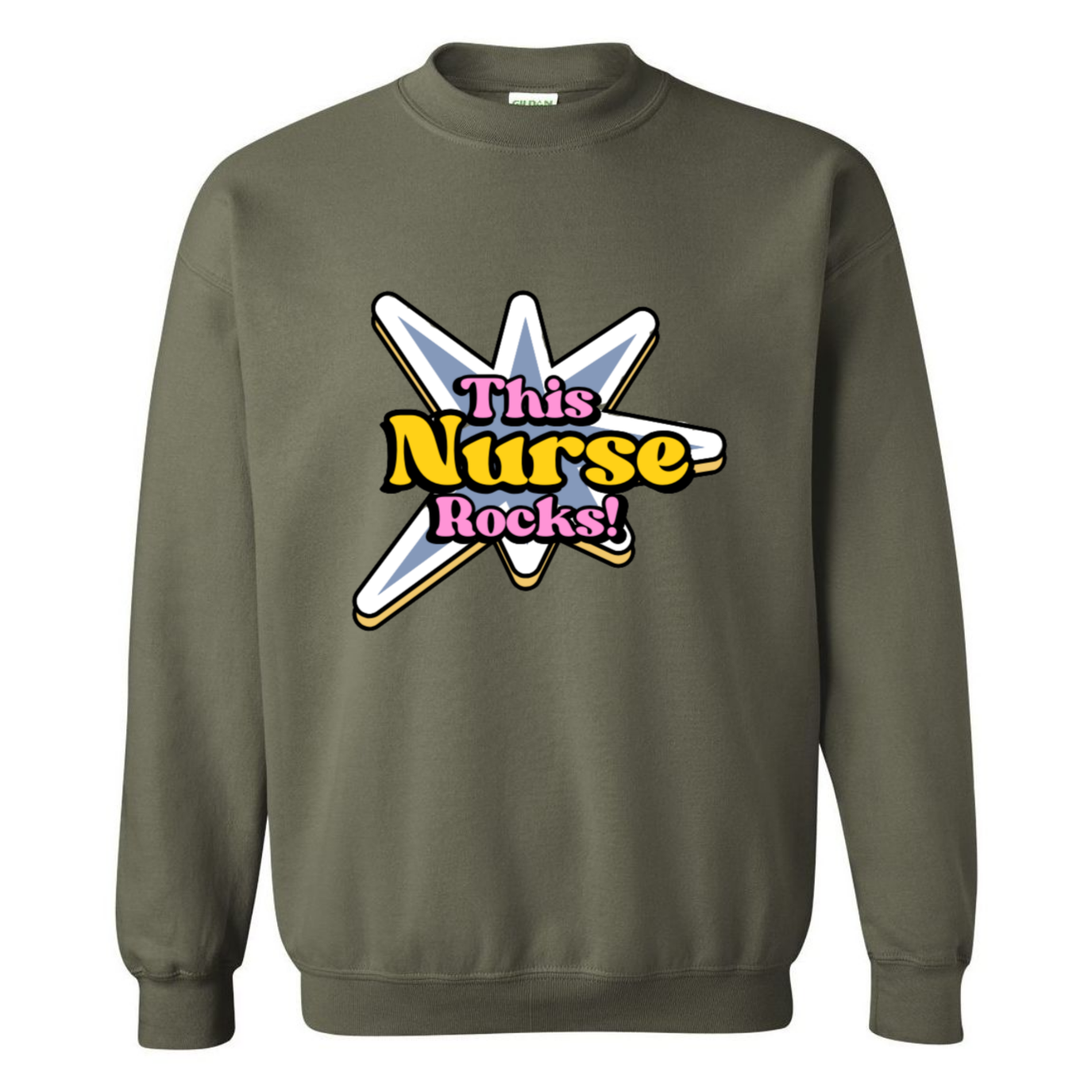 This Nurse Rocks Crewneck Sweatshirt