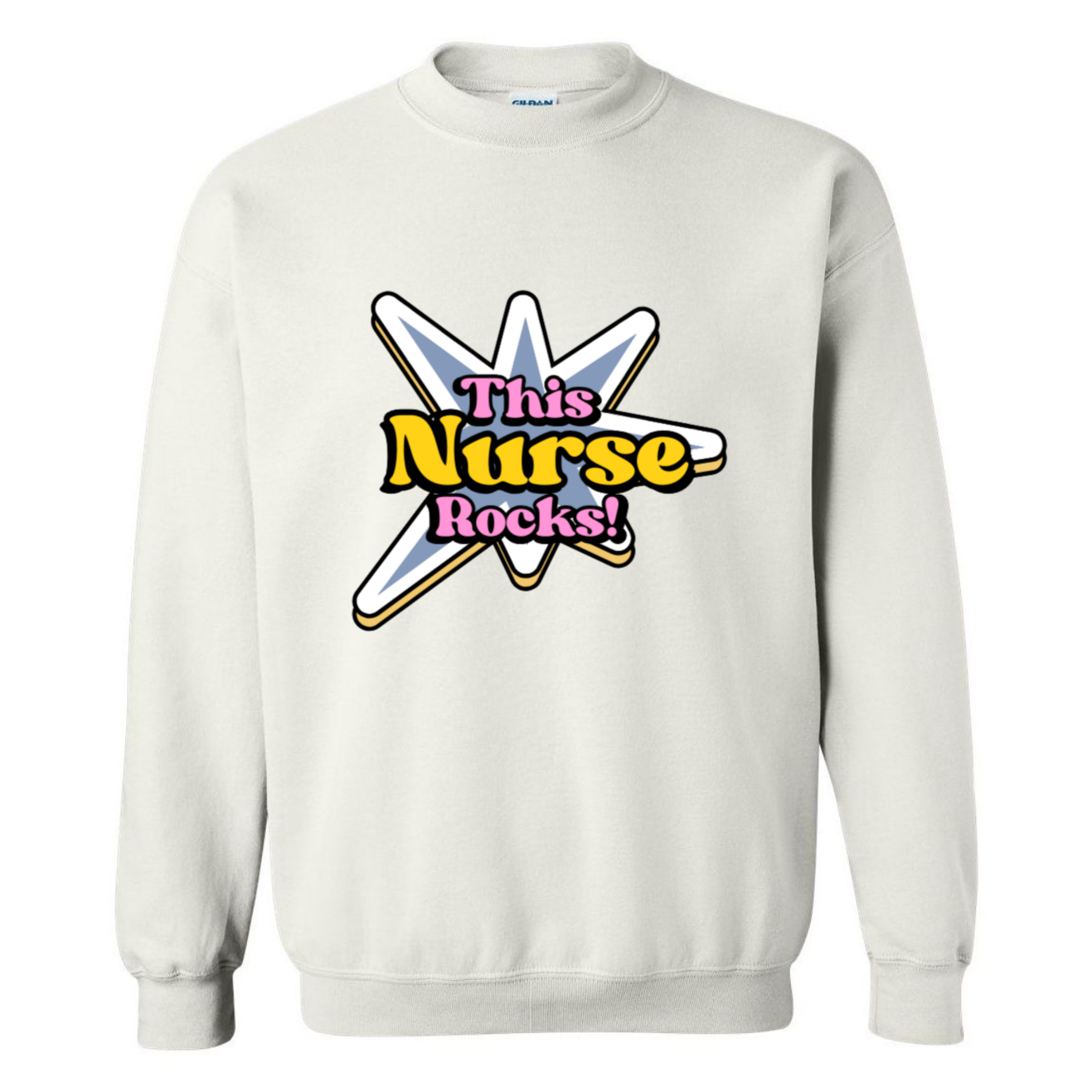 This Nurse Rocks Crewneck Sweatshirt