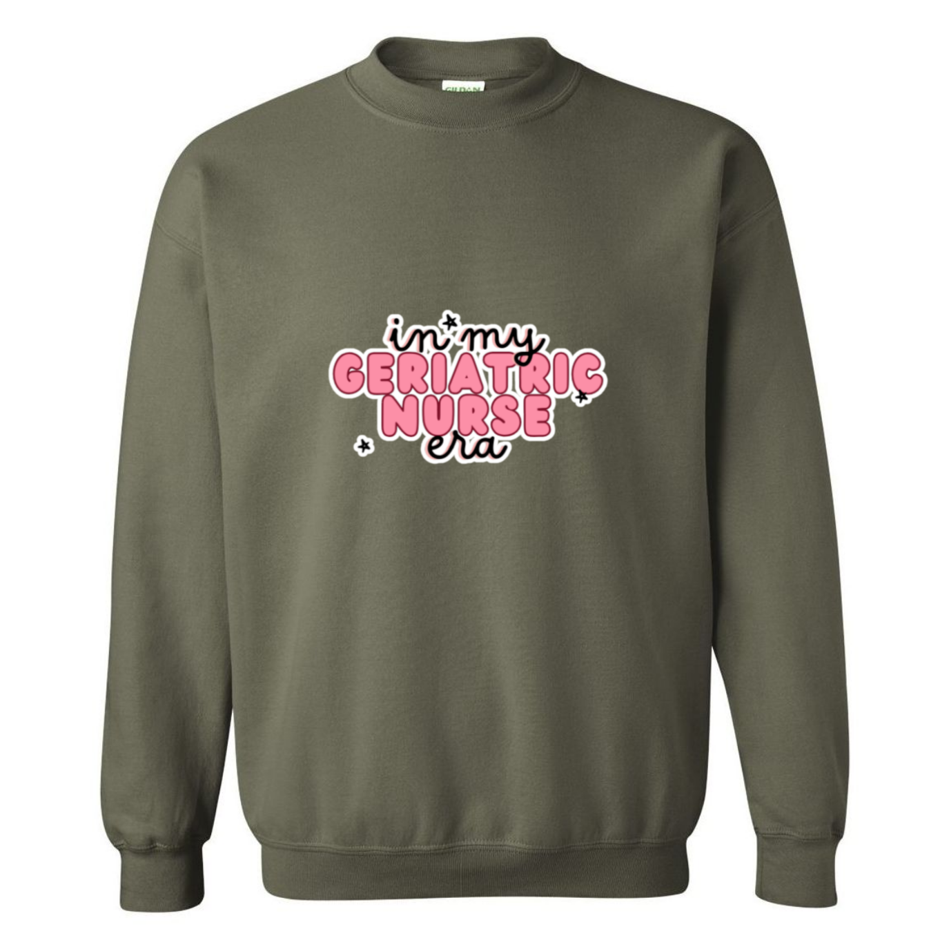 Geriatric Nurse Era Crewneck Sweatshirt