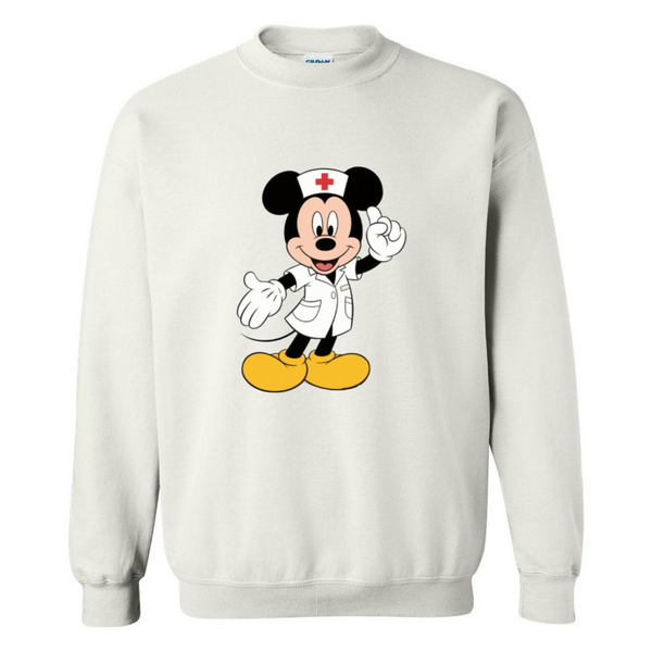 Nurse Mickey Mouse Crewneck Sweatshirt