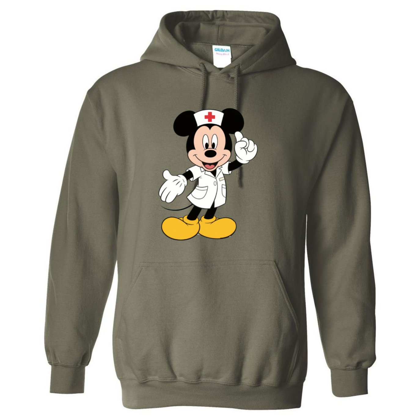Nurse Mickey Mouse Hooded Sweatshirt