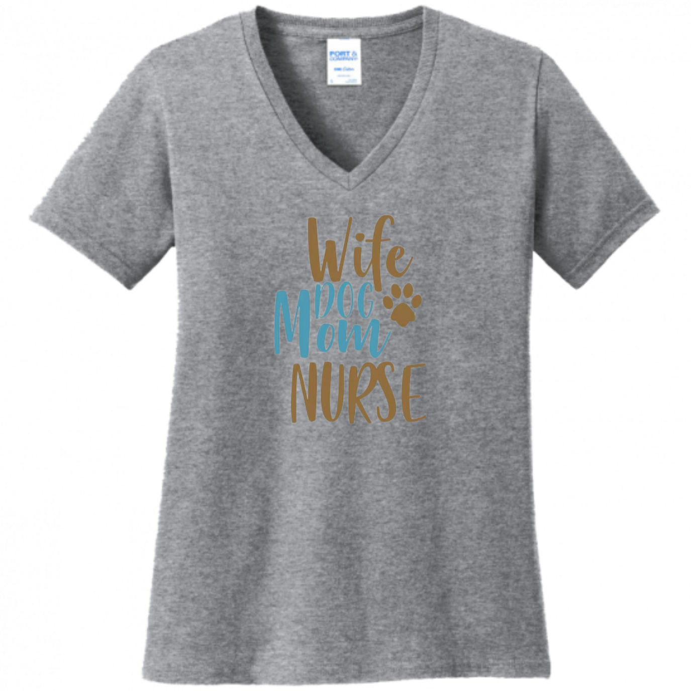 Wife, Dog Mom, Nurse Women's Shirt