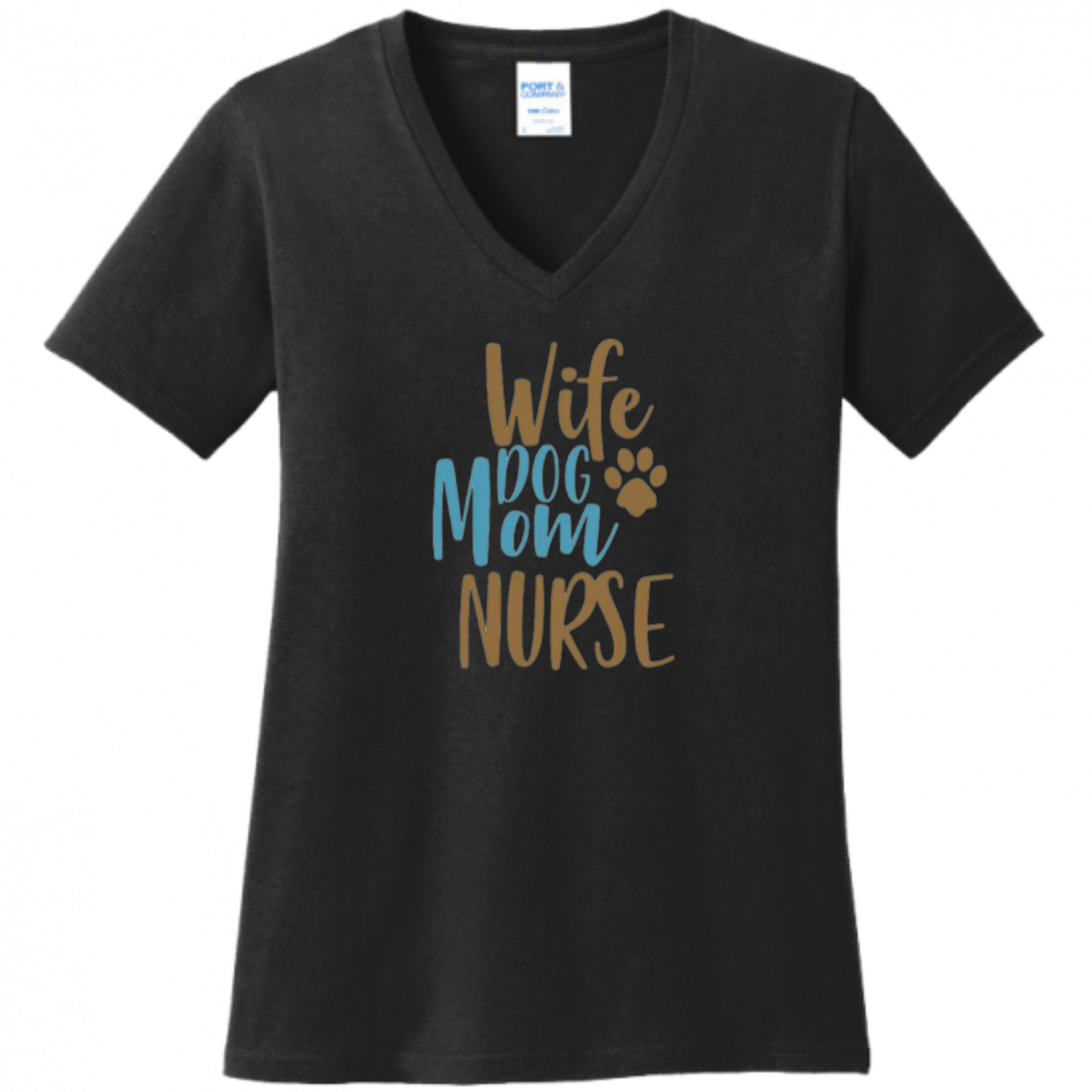 Wife, Dog Mom, Nurse Women's Shirt