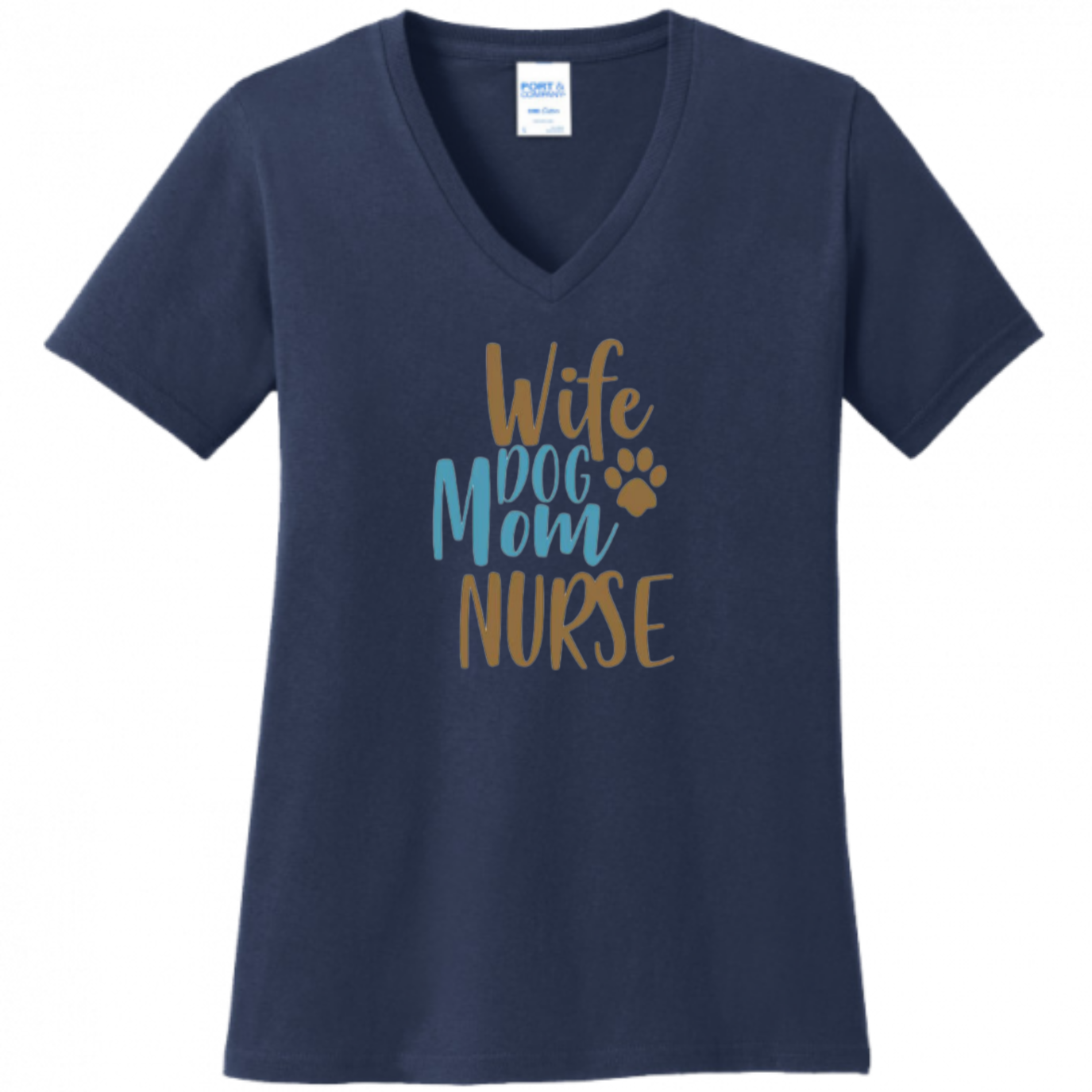 Wife, Dog Mom, Nurse Women's Shirt