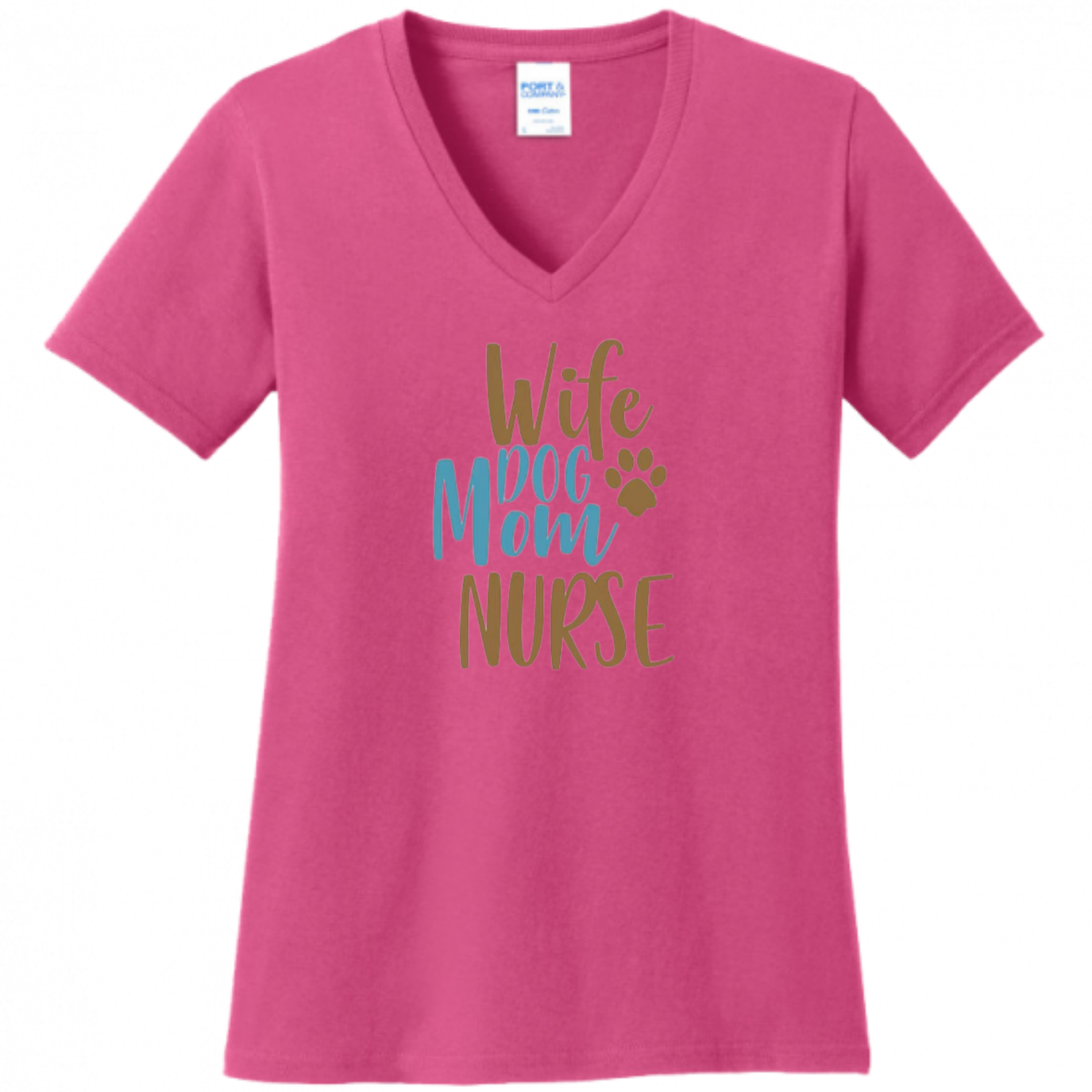 Wife, Dog Mom, Nurse Women's Shirt