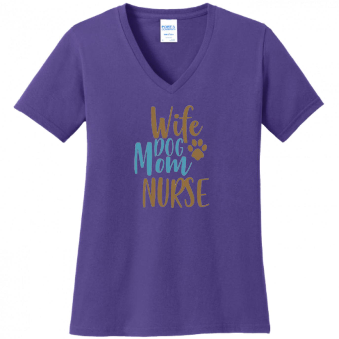 Wife, Dog Mom, Nurse Women's Shirt
