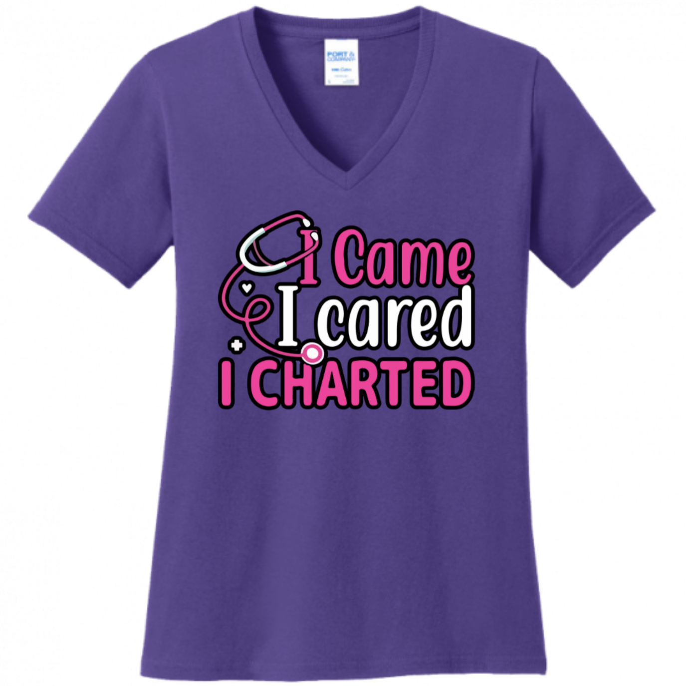 Came, Cared, Charted Women's Shirt