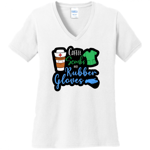 Coffee, Scrubs, Rubber Gloves Women's Shirt
