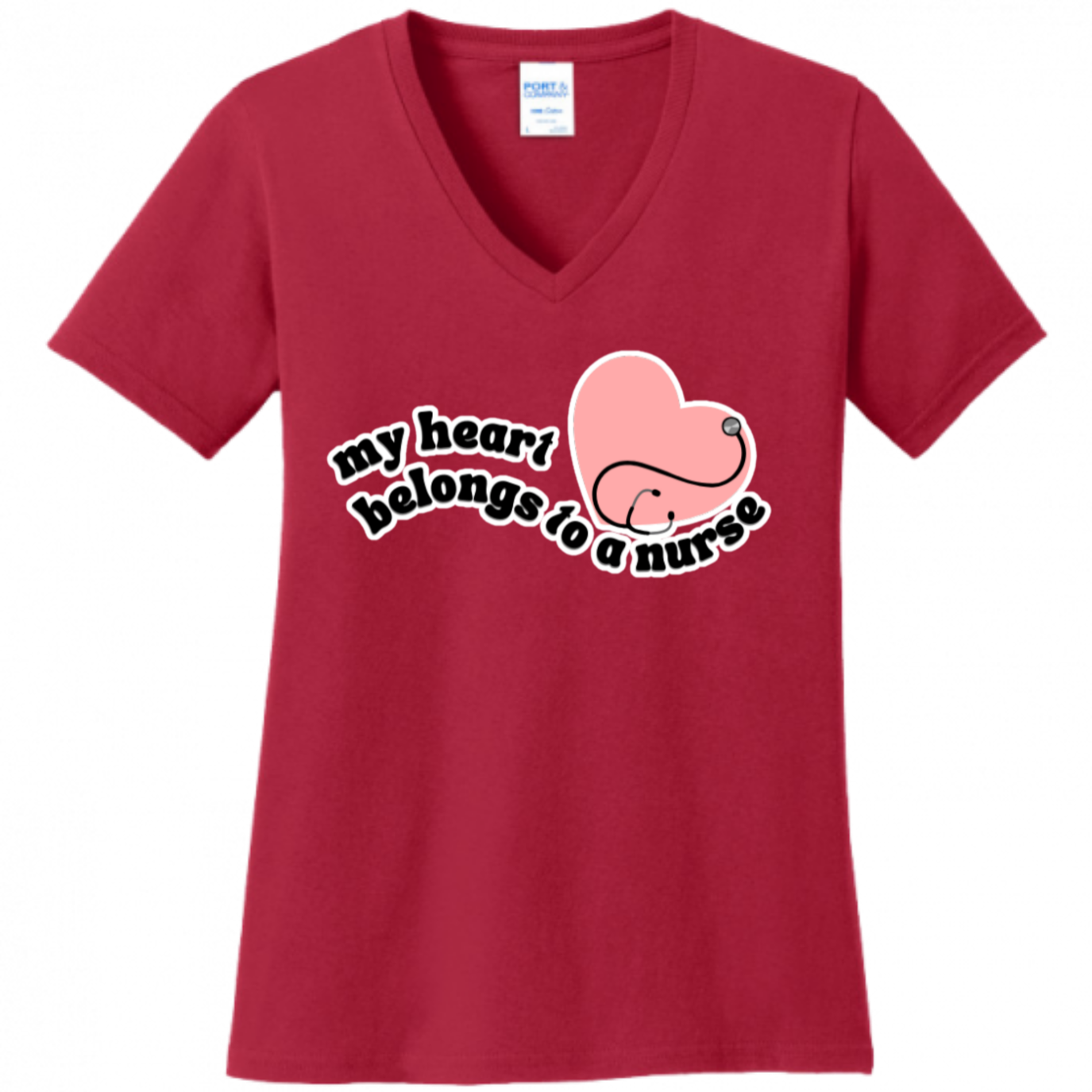 Heart Belongs To A Nurse Women's Shirt