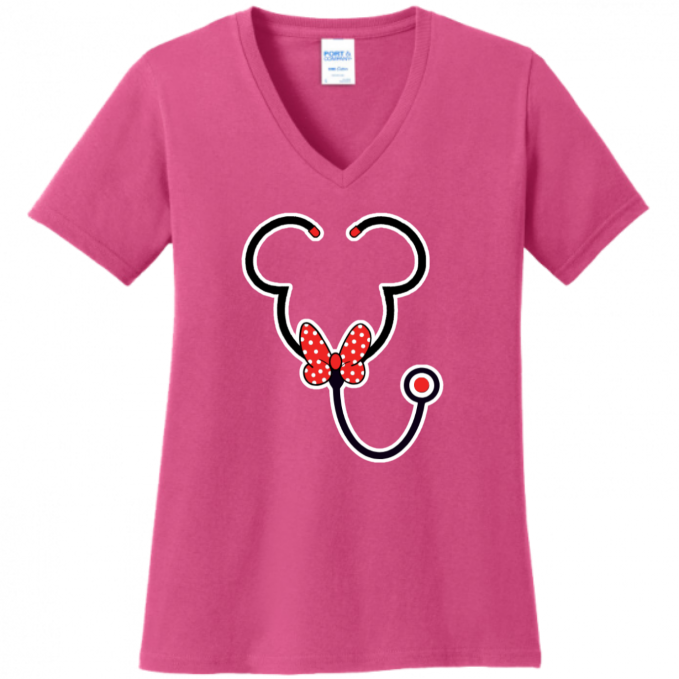 Minnie Mouse Stethoscope Women's Shirt