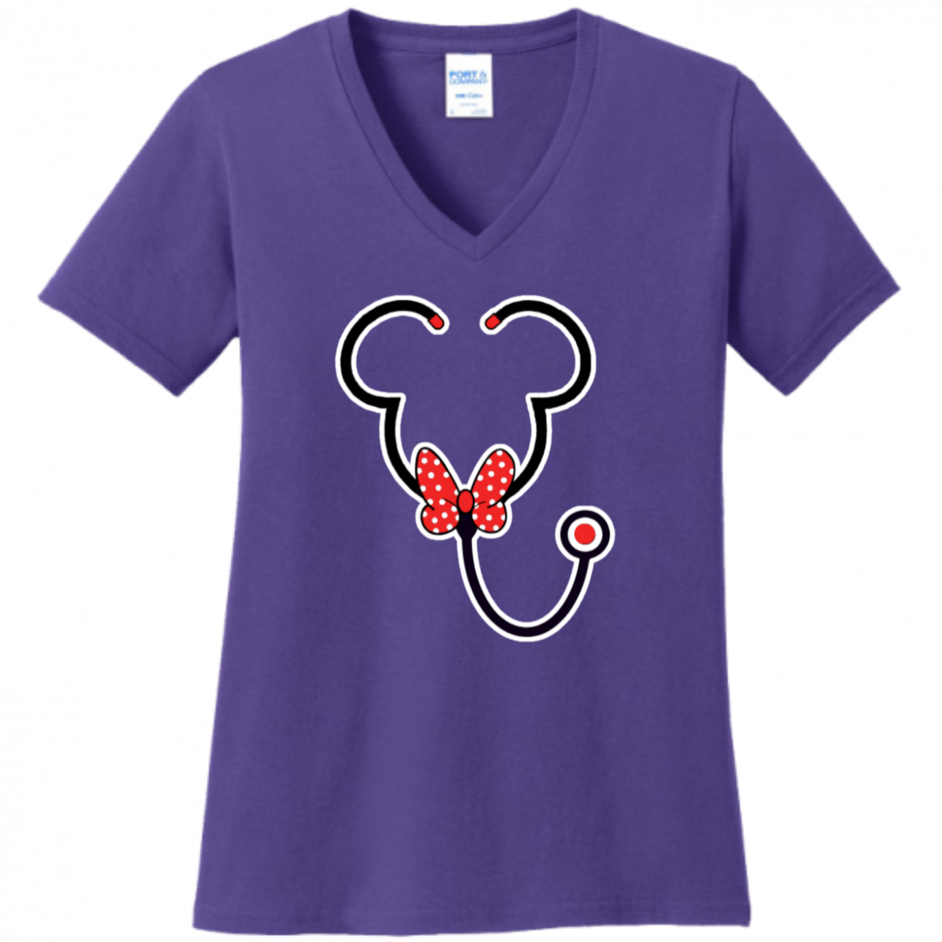 Minnie Mouse Stethoscope Women's Shirt