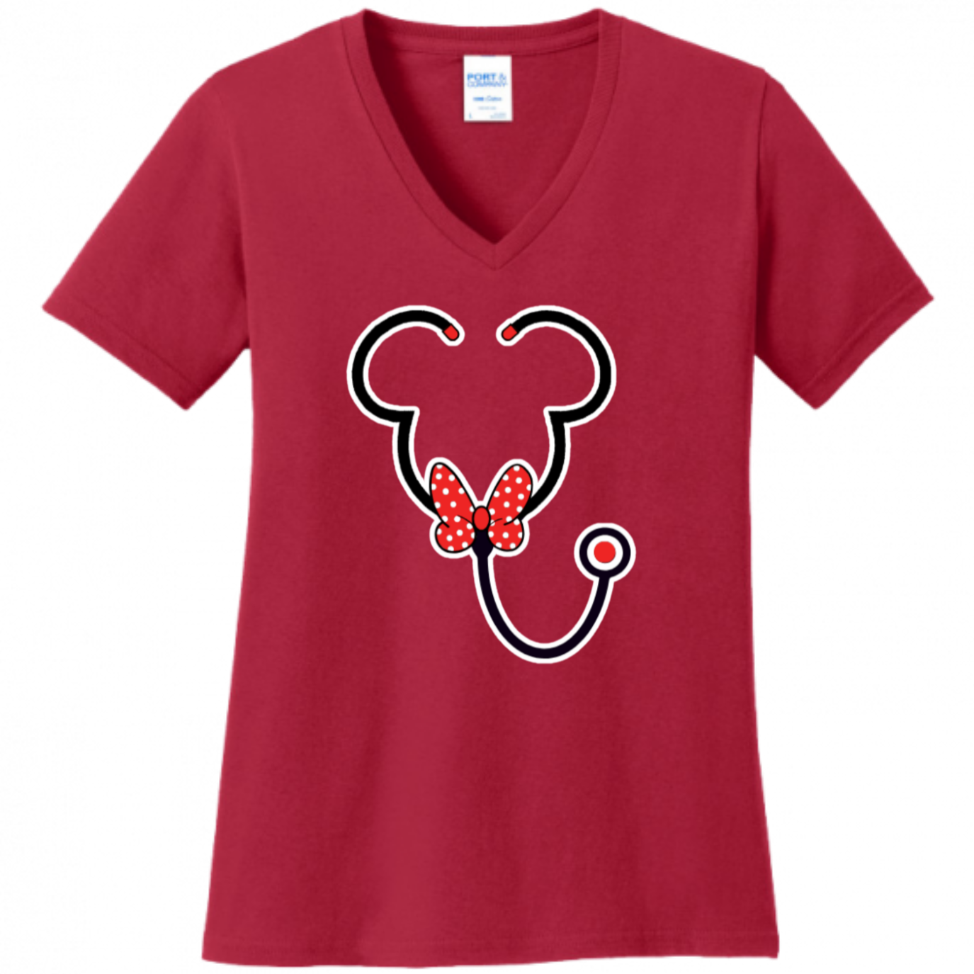 Minnie Mouse Stethoscope Women's Shirt